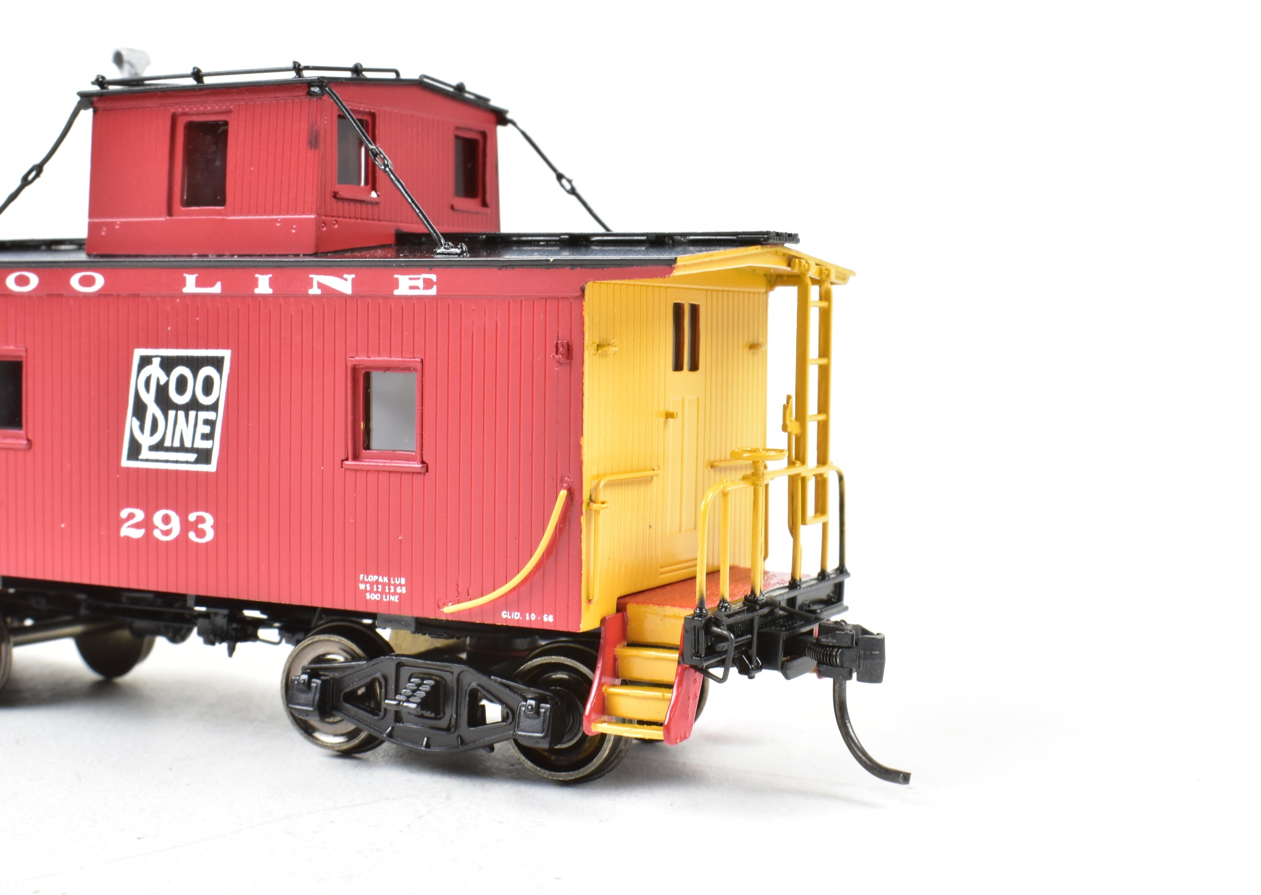 1996 HO Brass OMI Soo Line Shorty Wood Sheath Caboose FP No. 293