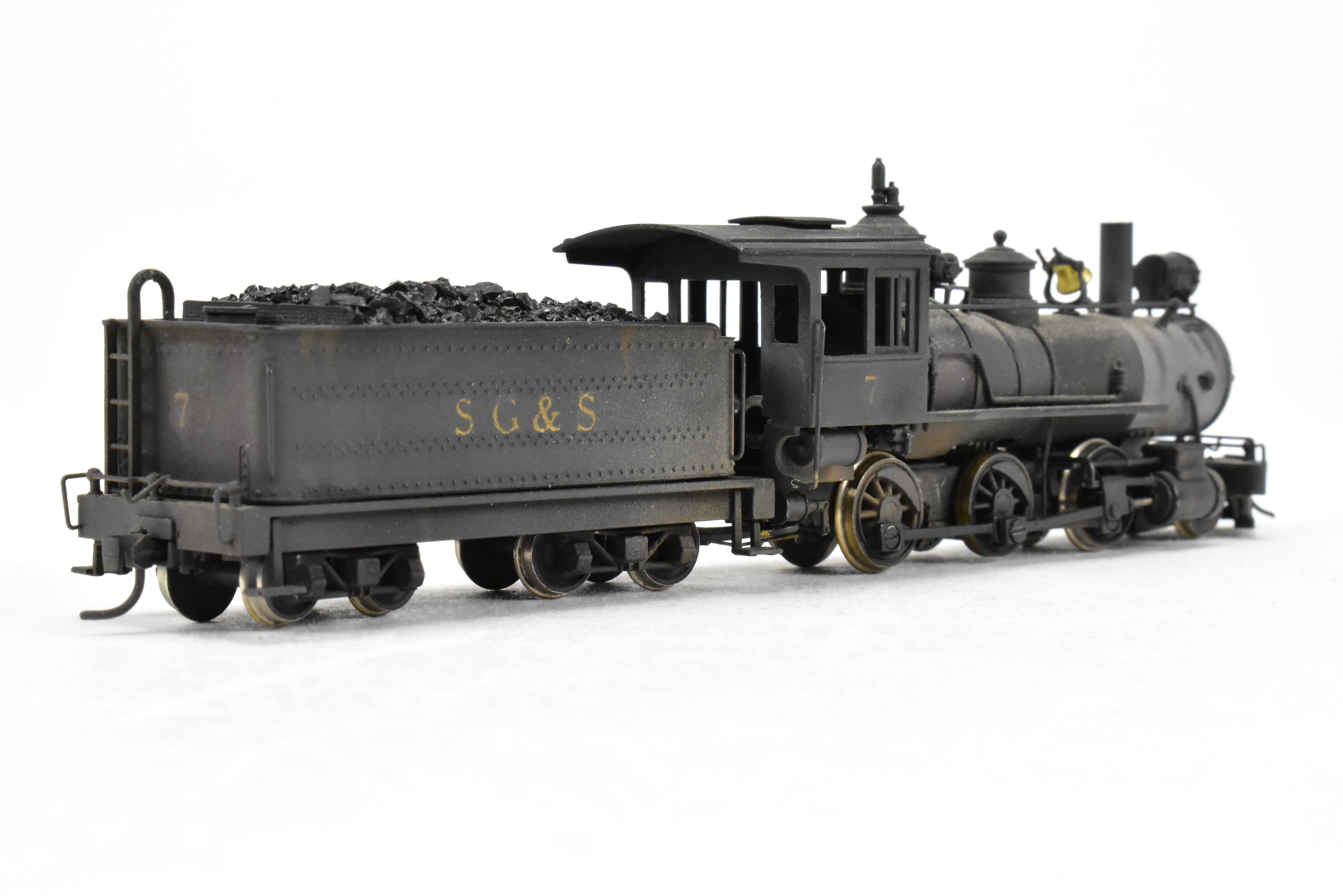 HOn3 Brass Porter Mogul 2-6-0 CP Model by Far East Distributors, Custom Modified