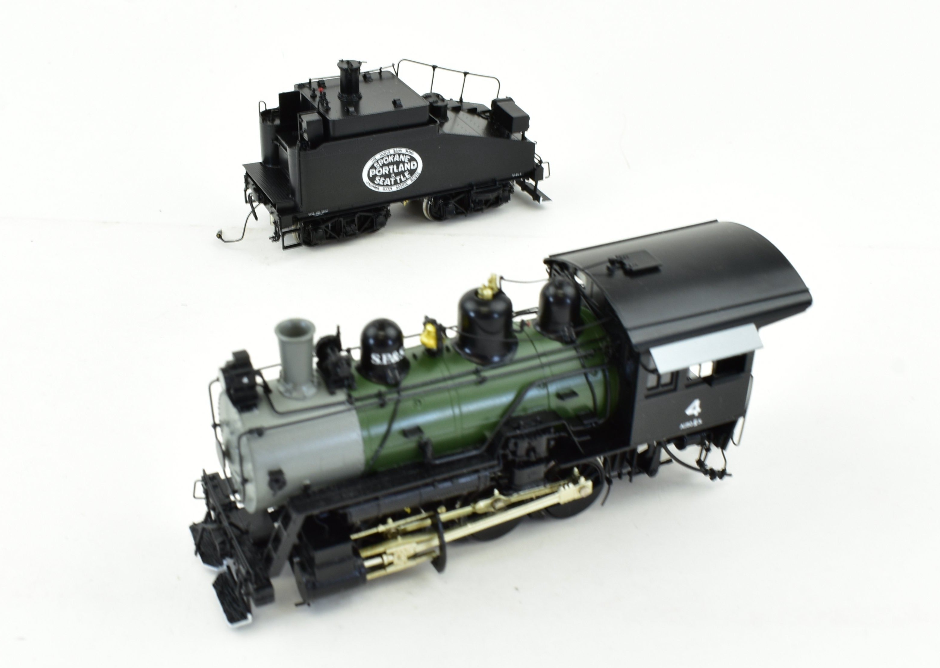 HO Brass Model by W&R Enterprises: Spokane, Portland & Seattle Railway A-1 0-6-0 #4 FP