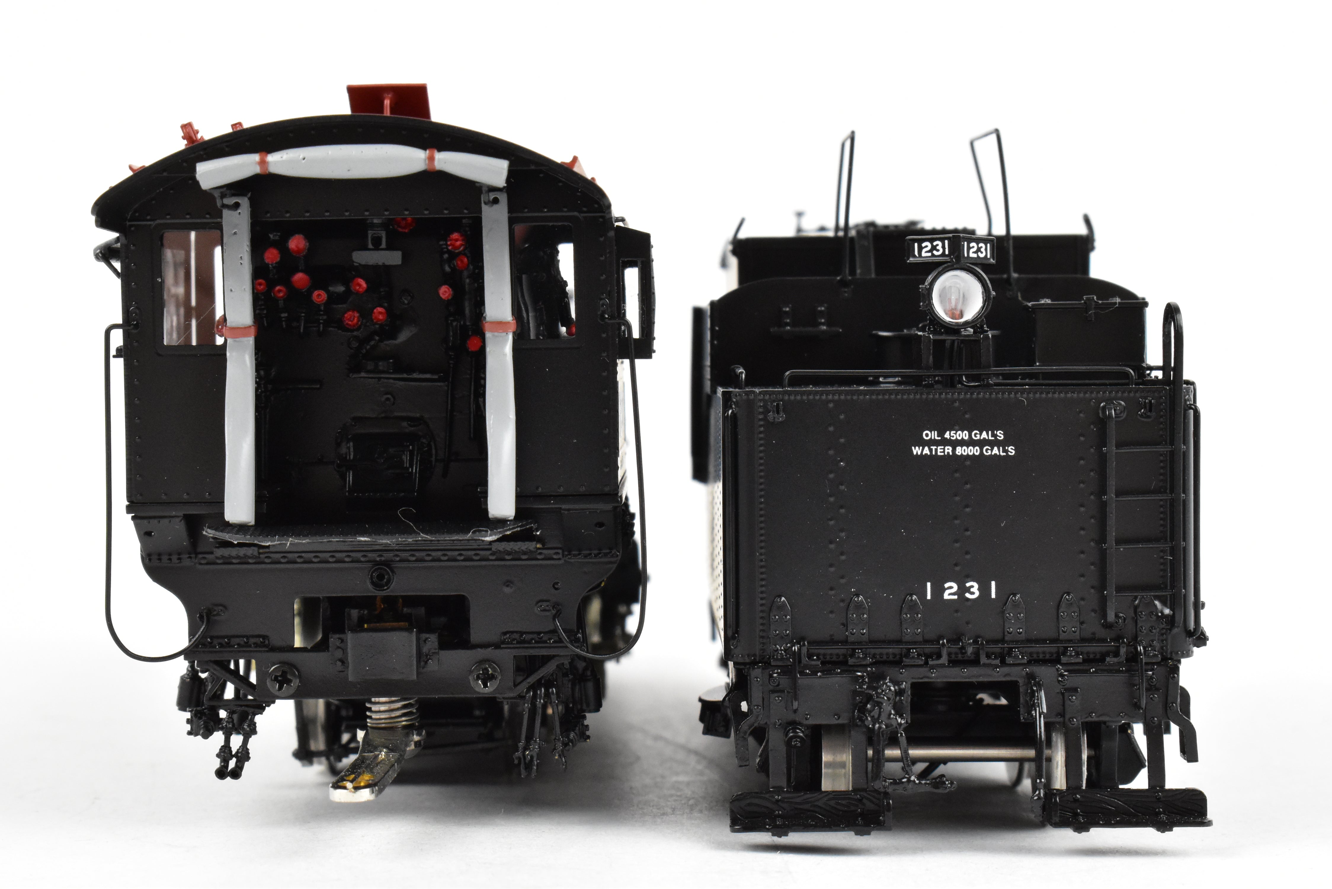 HO Brass GN - Great Northern F-8 2-8-0 FP Black Oil-Fired No. 1231 Model