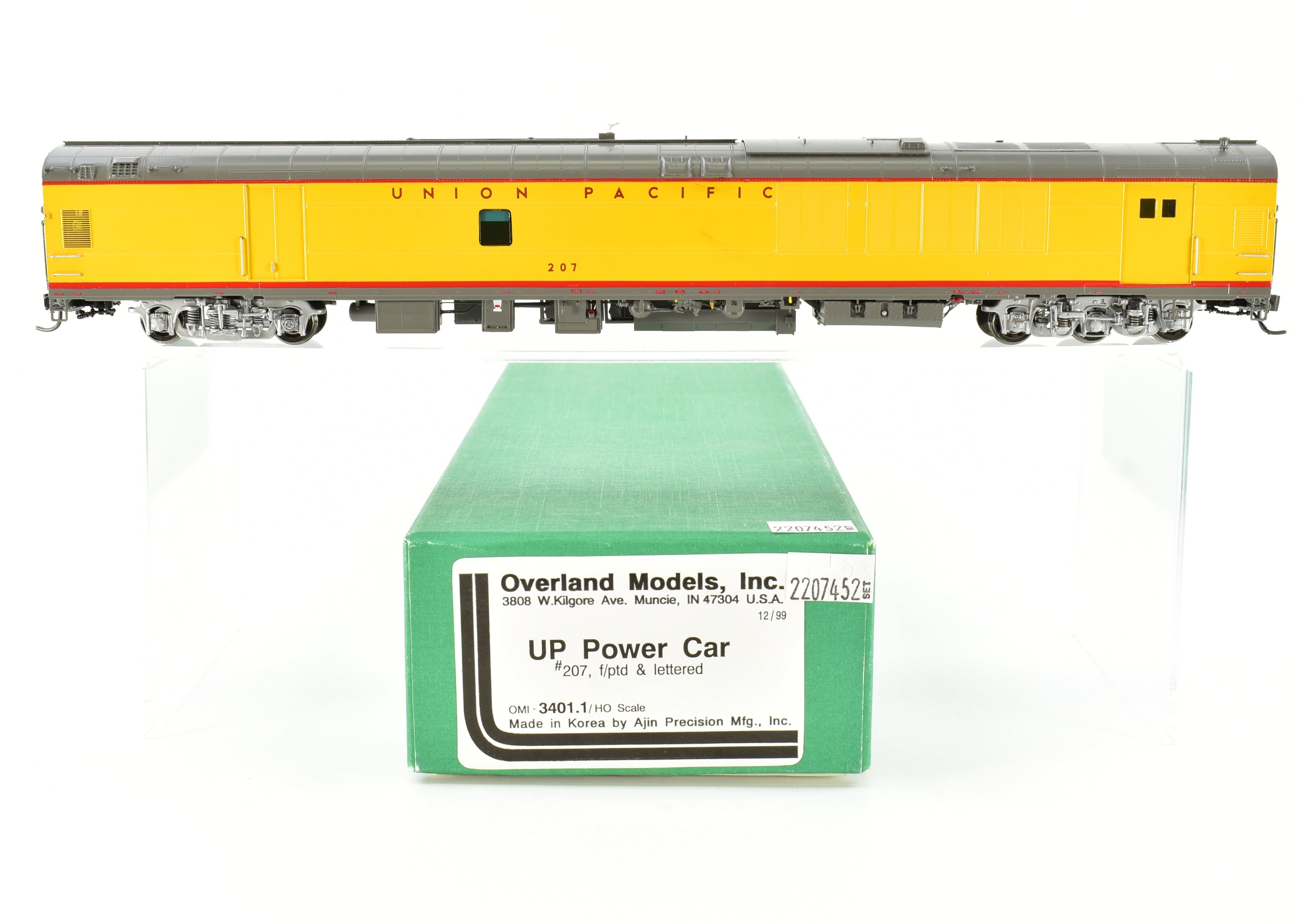 HO Scale Brass Power Car Model - Overland Models, Inc. Union Pacific FP No. 207