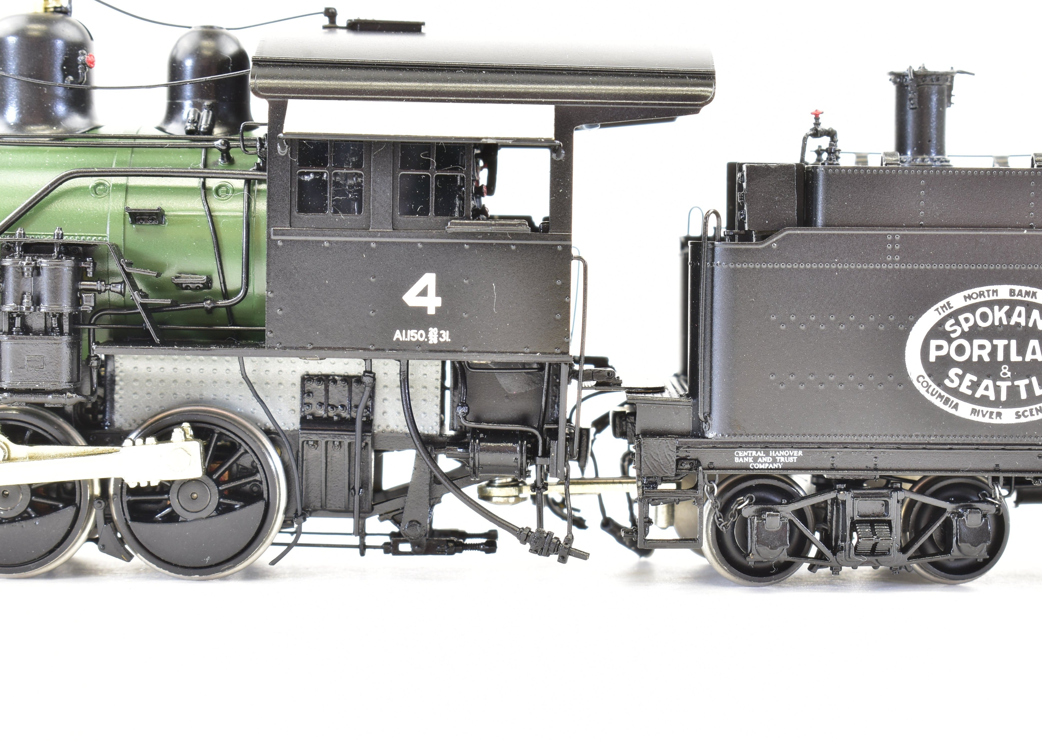 HO Brass Model by W&R Enterprises: Spokane, Portland & Seattle Railway A-1 0-6-0 #4 FP