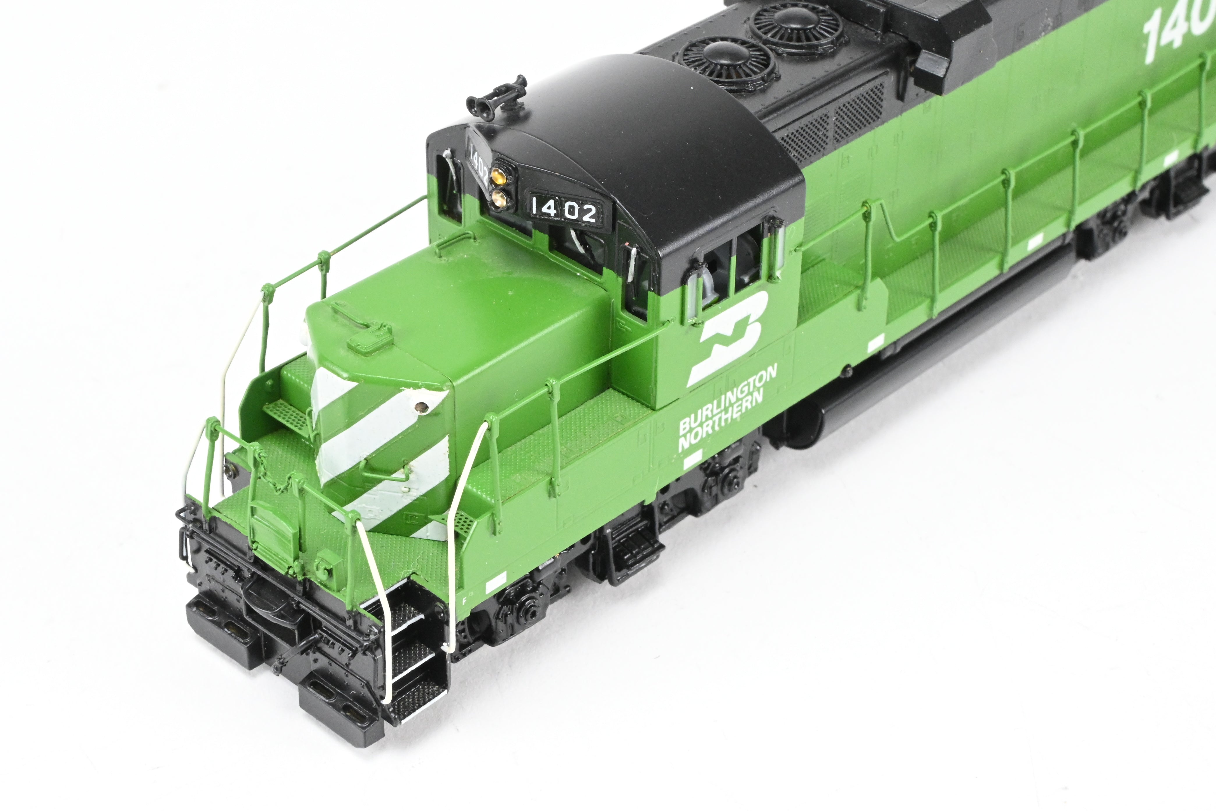 HO Scale Brass Model Train - Oriental Limited BN - Burlington Northern EMD GP - 7 Chop Nose Locomotive with Custom Painting and Numbering CP #1402