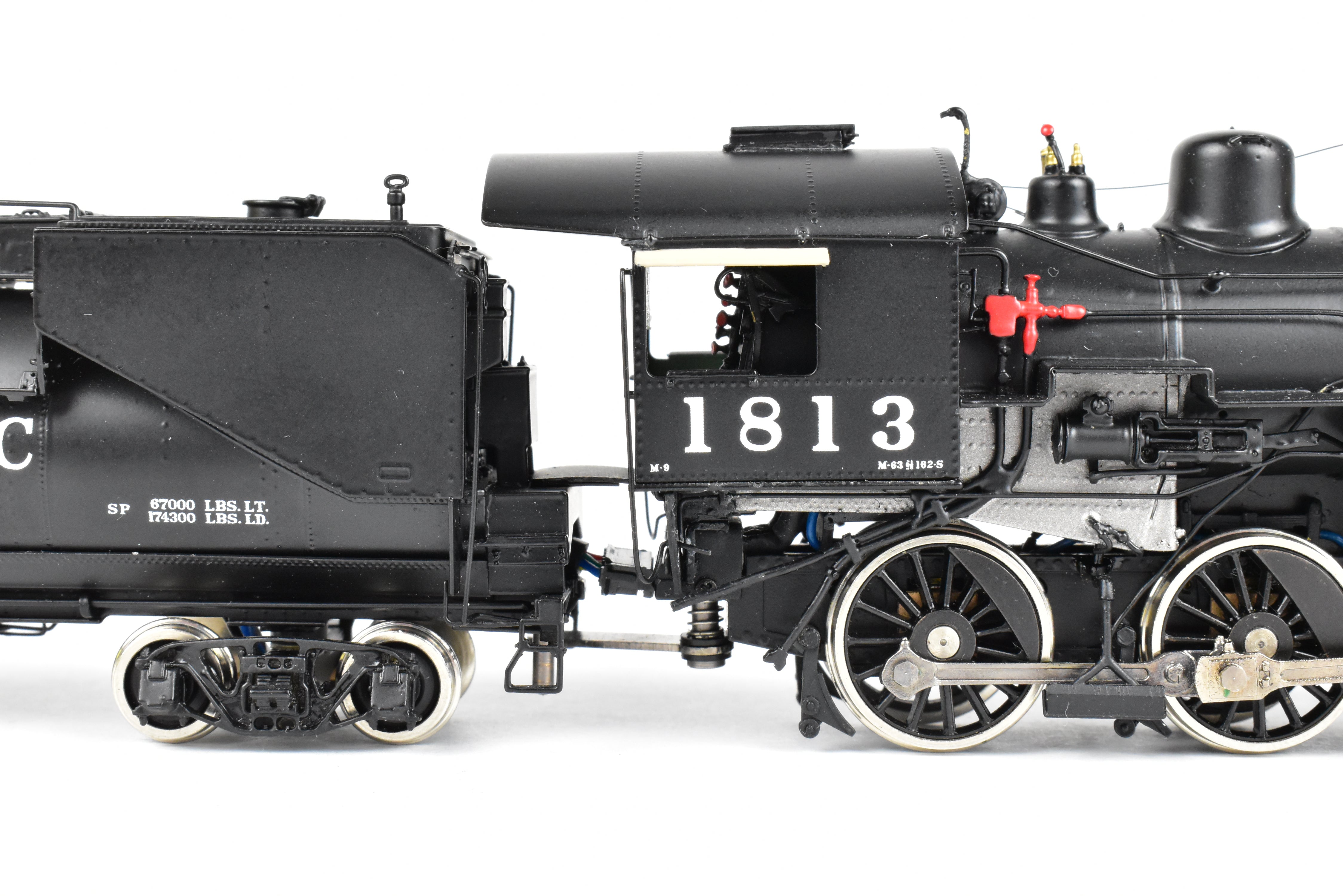 HO Scale Brass Model Train - Sunset Models Southern Pacific M - 9 2 - 6 - 0 FP Locomotive No. 1813 Equipped with QSI DCC and Sound System