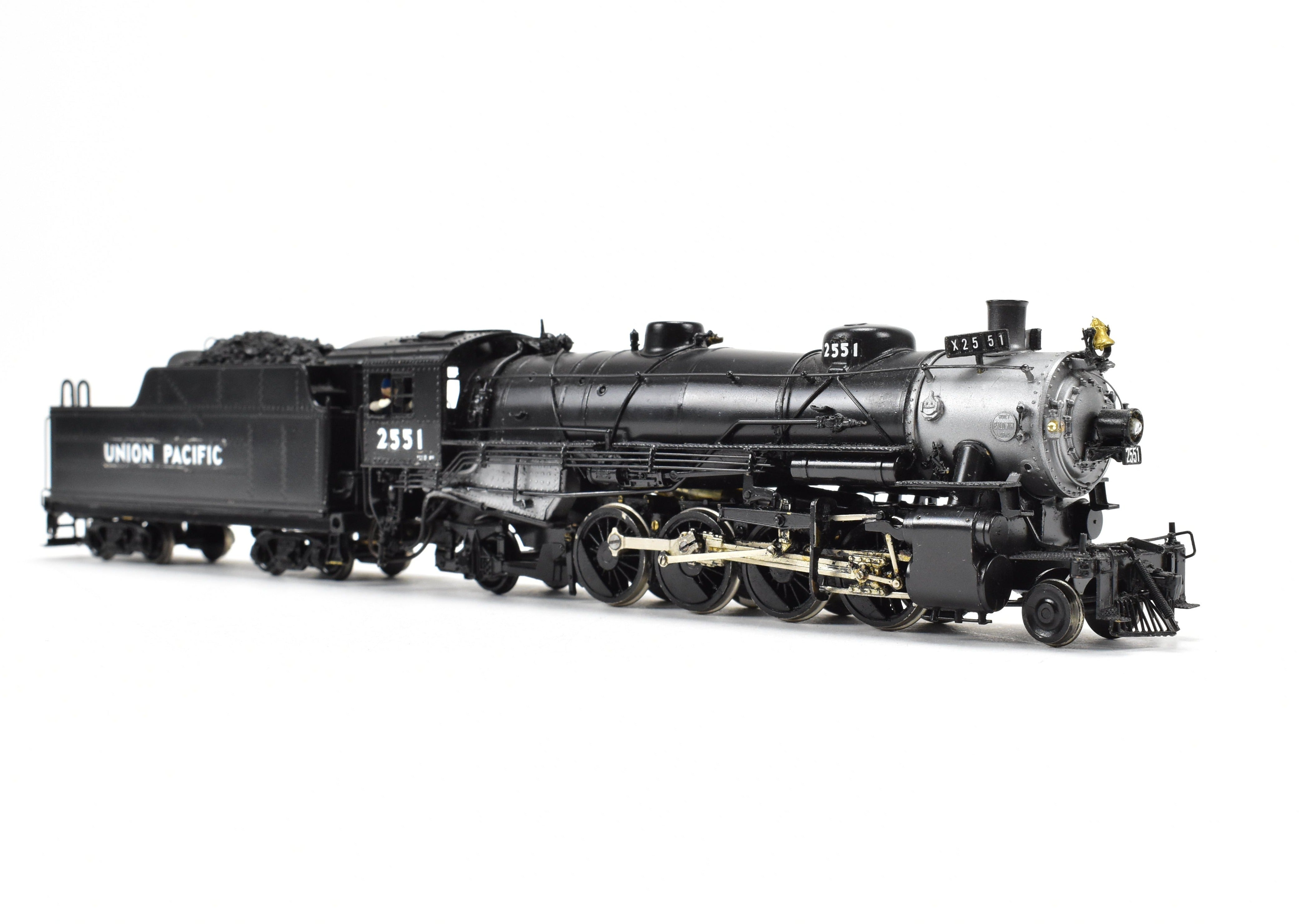 HO Scale Brass PFM - United Union Pacific USRA 2-8-2 #2551 with Can Motor Upgrade