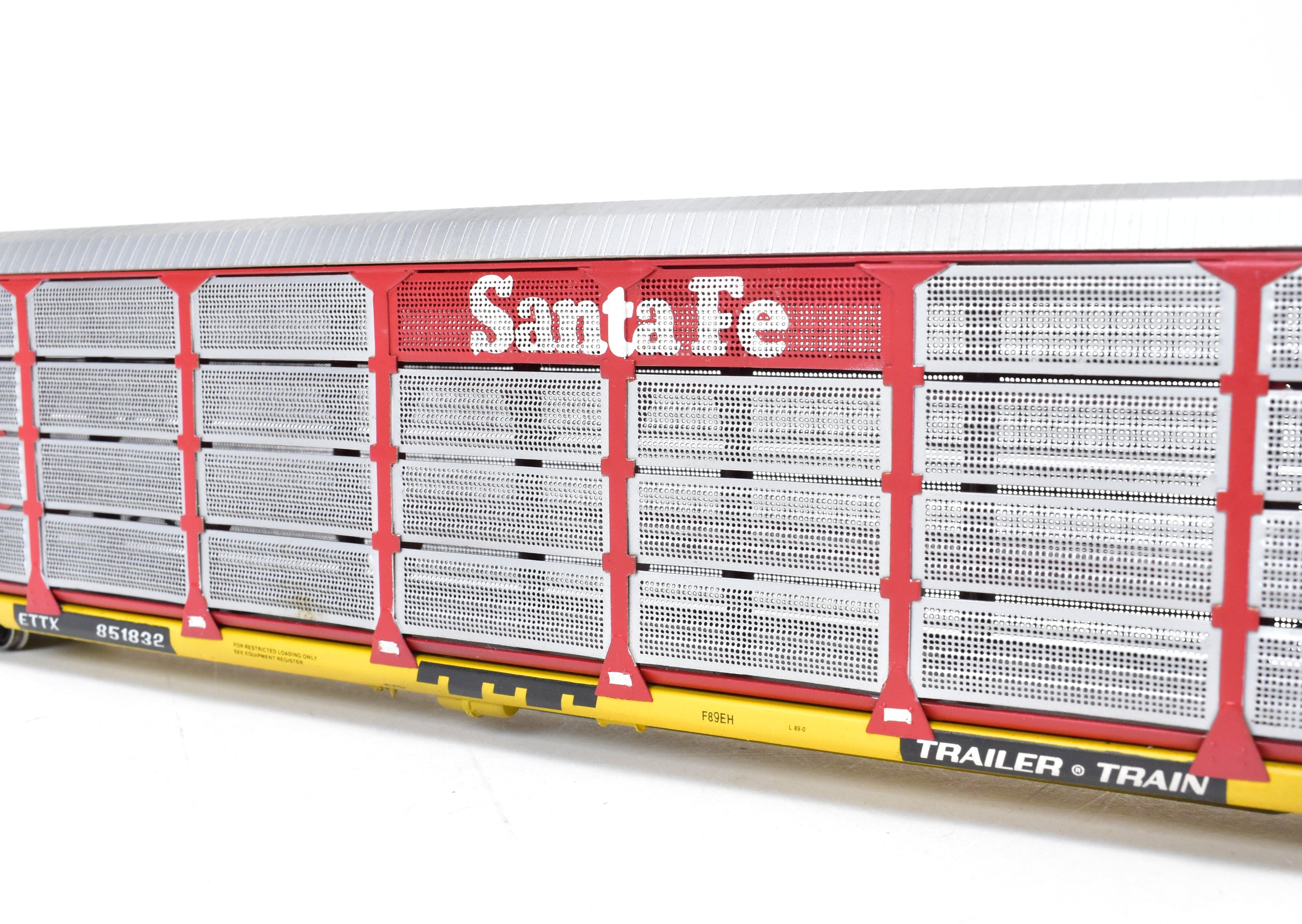 Custom Painted HO Brass Tri - Level Auto Rack No. 851832 by Overland Models
