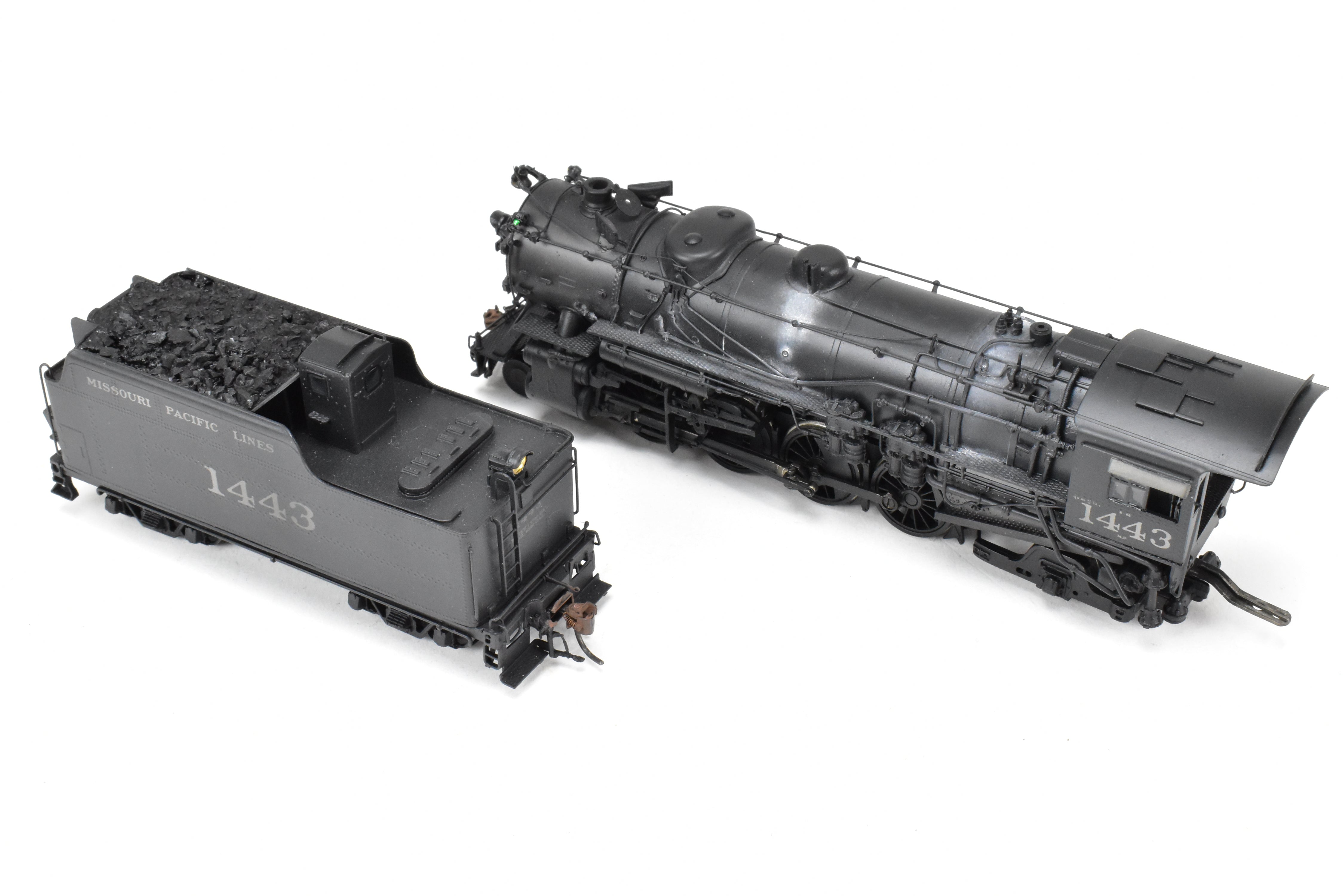 HO Brass Hallmark Models Missouri Pacific 1400 Series 2-8-2 Mikado #1443 with Light Weathering