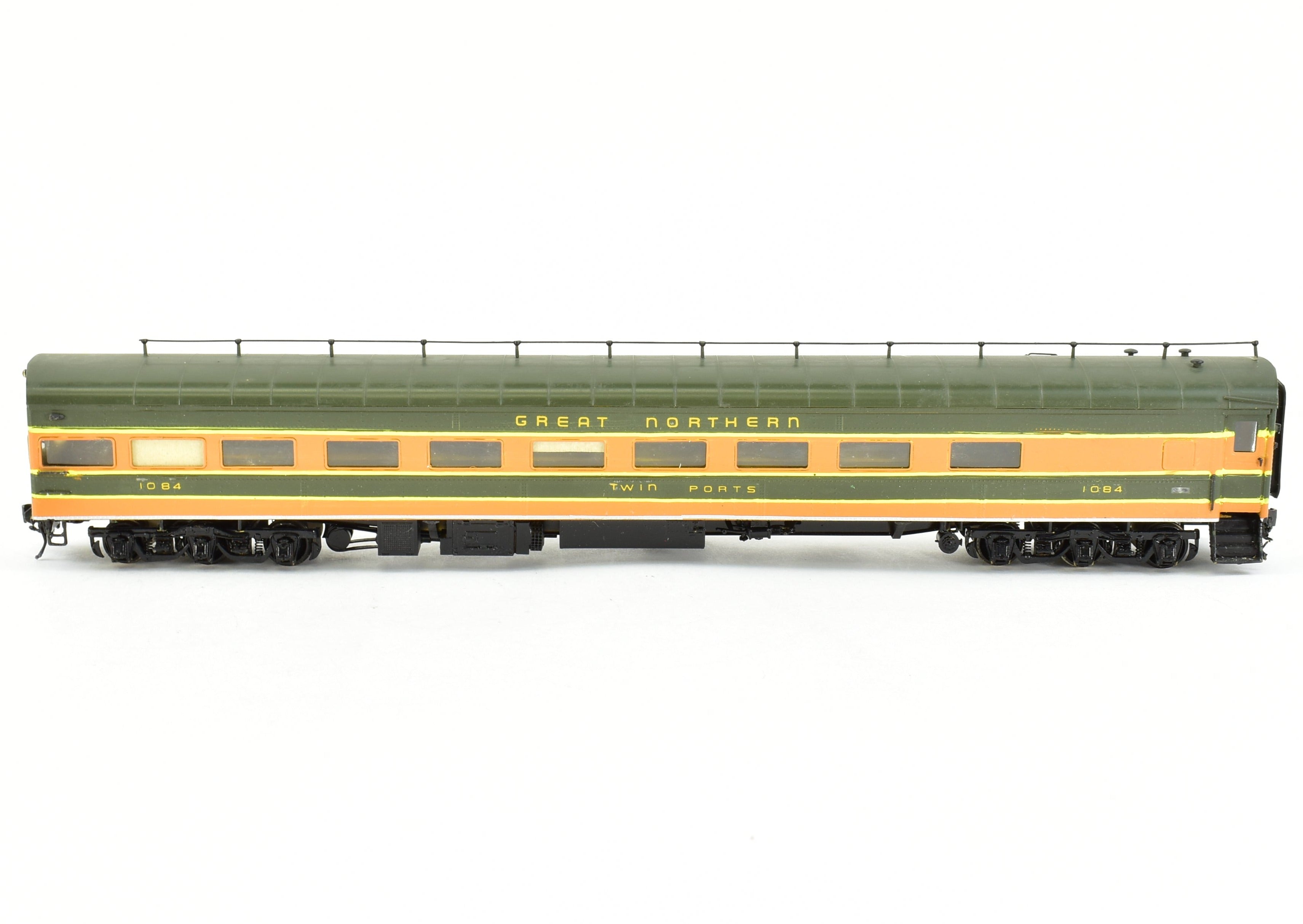 HO Scale Brass Oriental Limited Great Northern Buffet Parlor Observation Model Modified for Mid - Train Service, CP Brand
