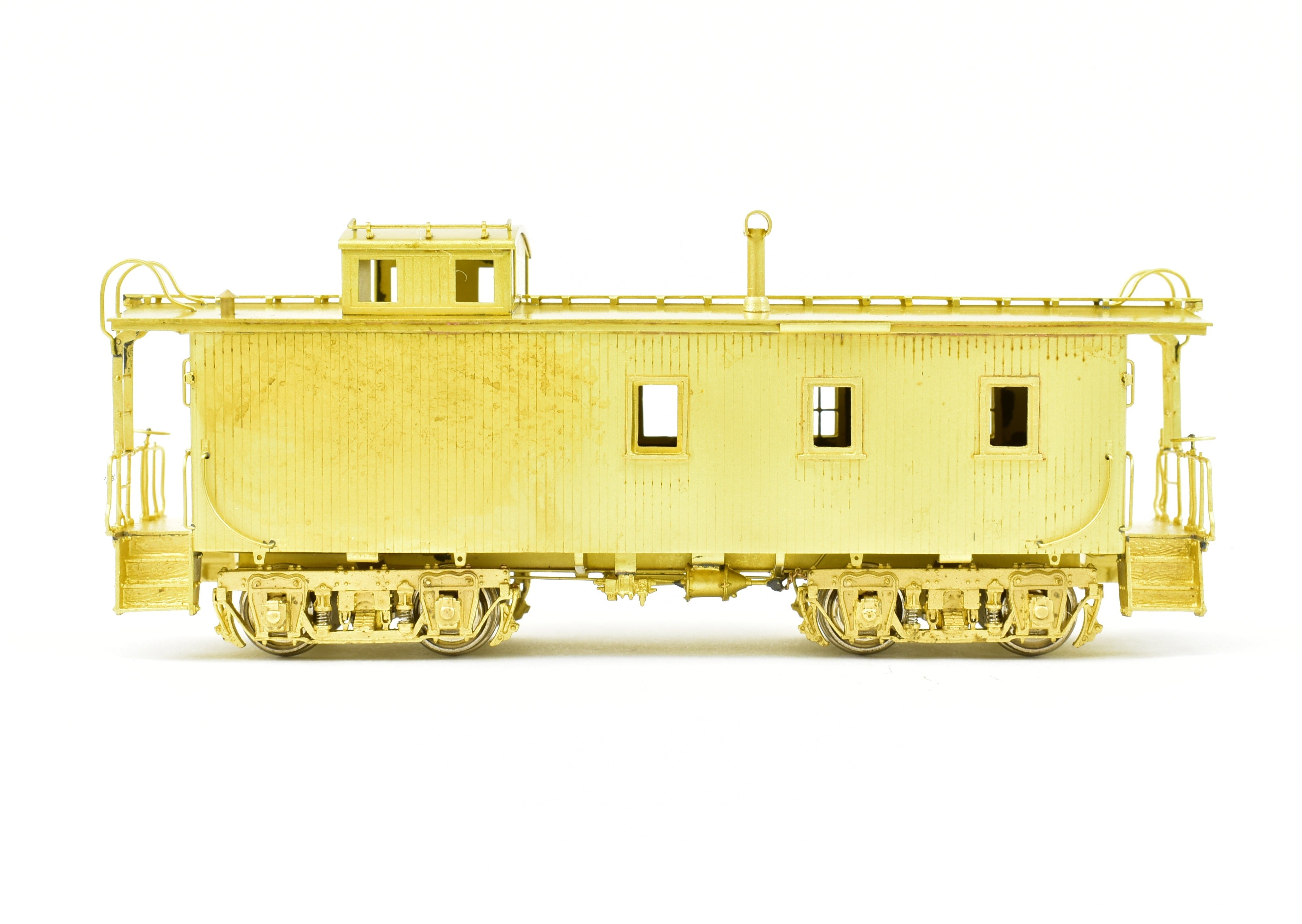 HO Brass OMI C&NW Wood Caboose End Windows Only, Minor Box Wear