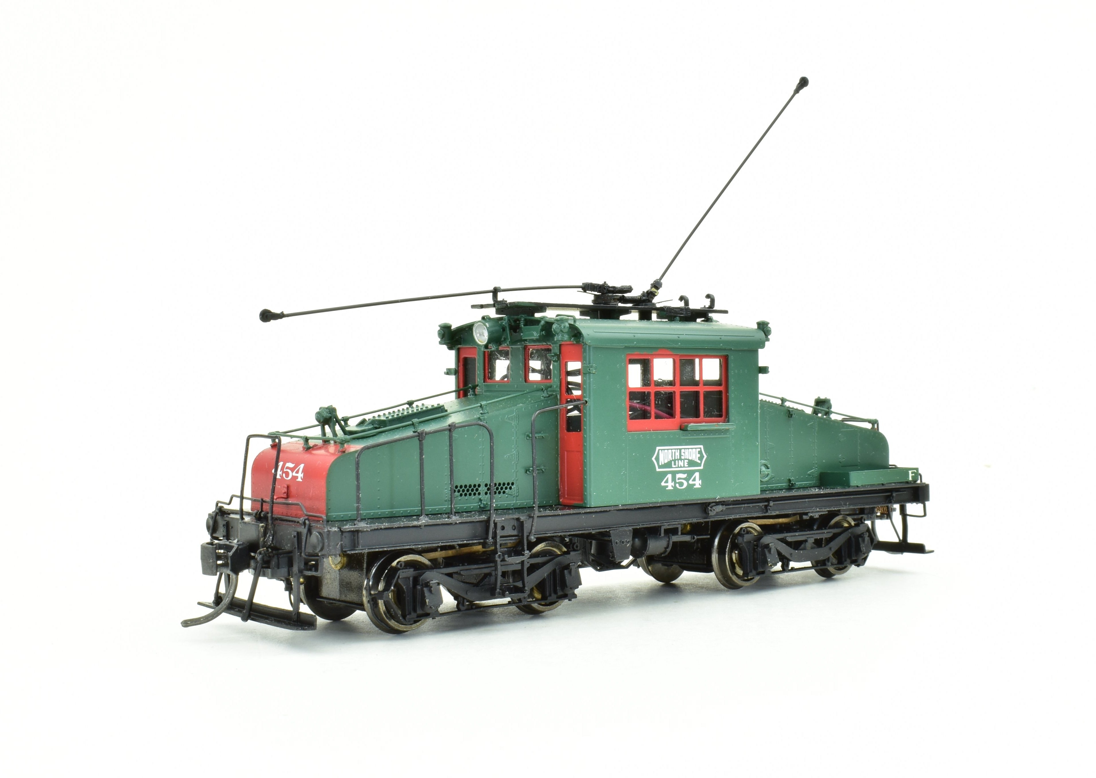 HO Scale Brass CNS&M North Shore Line GE - ALCO Steeple Cab Electric #454 FP Model