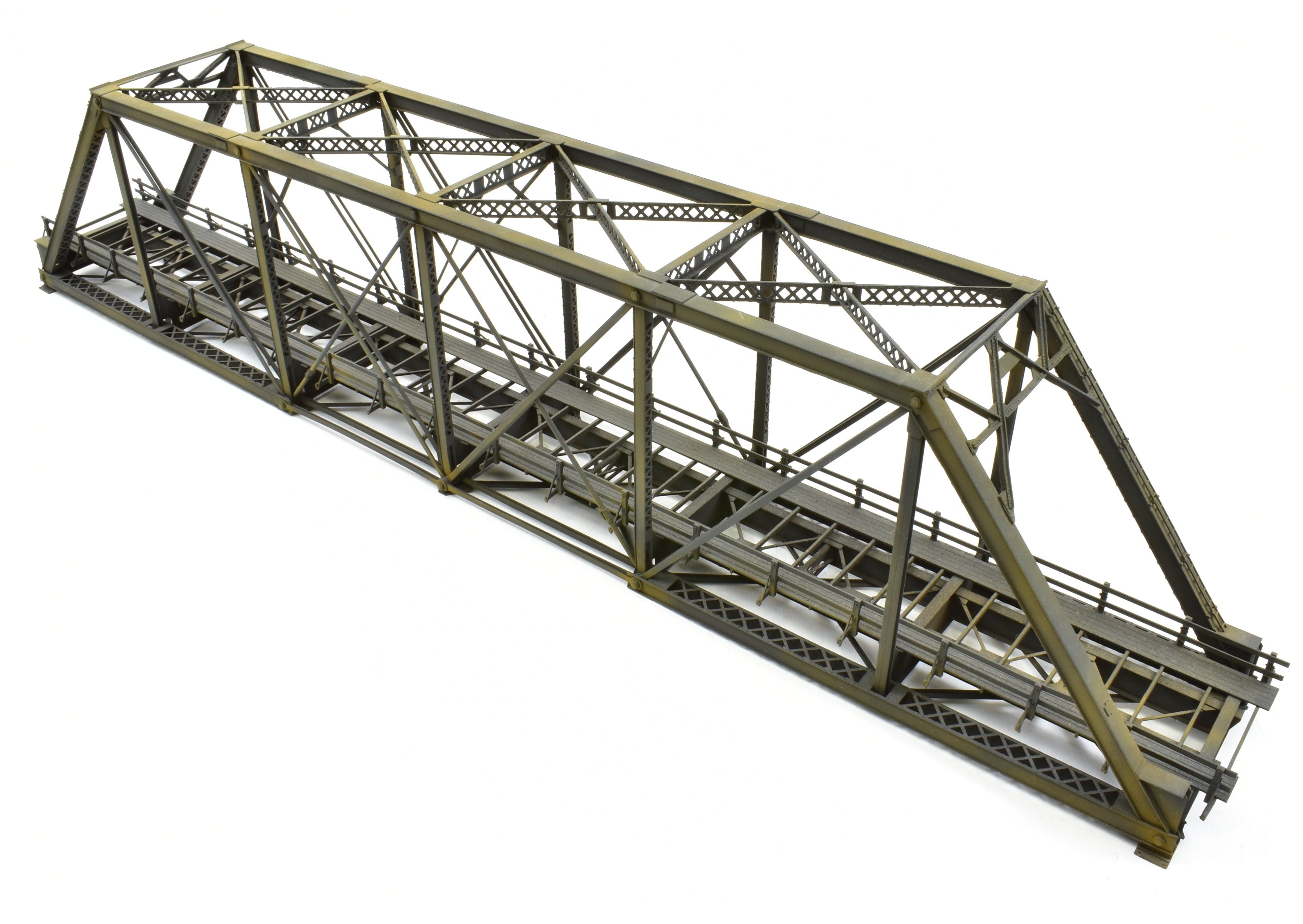 HO Scale Brass OMI - Overland Models, Inc 167-Foot Pin Connected Bridge for Various Roads in CP Black Color Model Train Accessory
