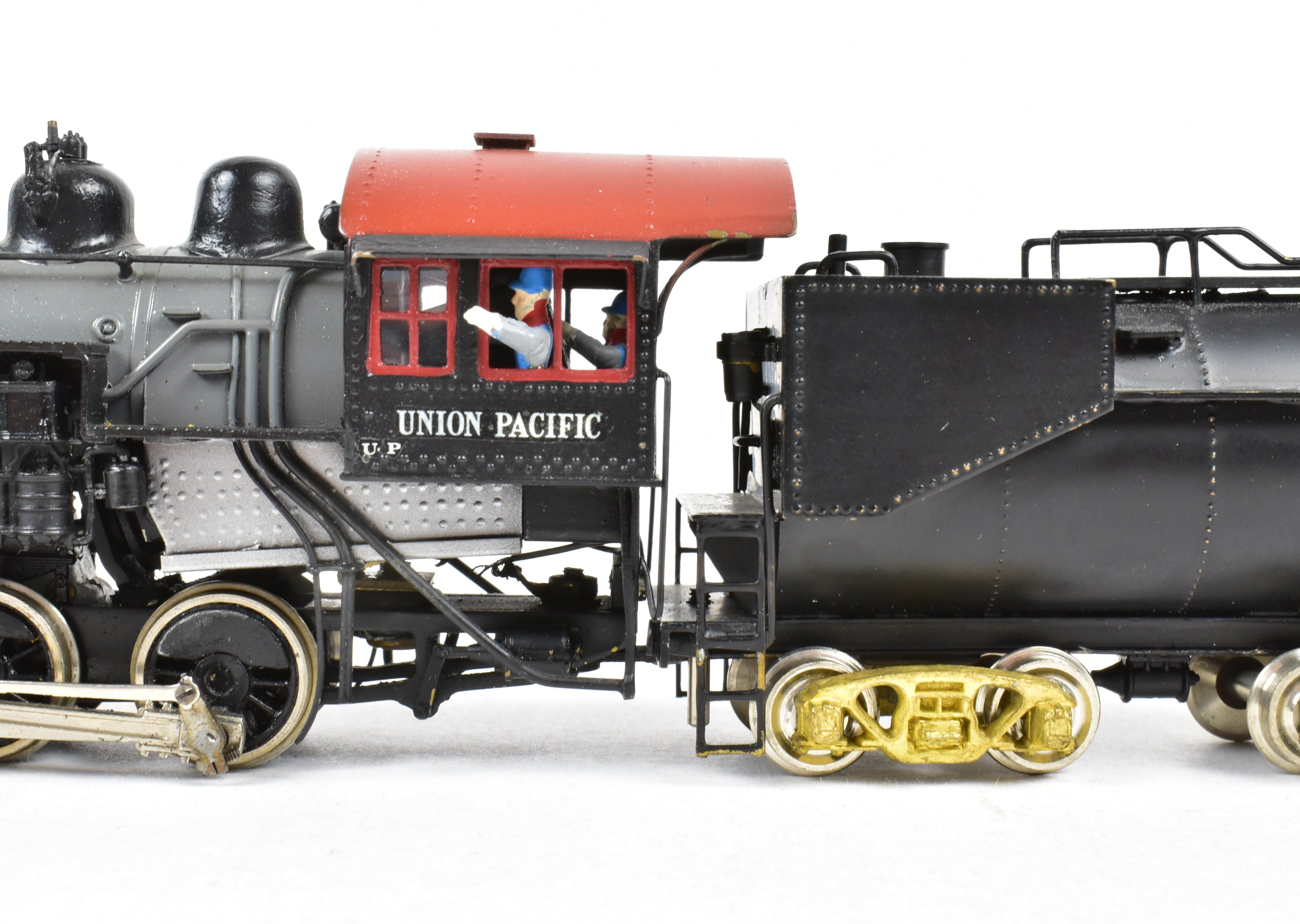 HO Scale Brass PFM - United Union Pacific 0 - 6 - 0 Switcher Model with Custom Painted Engine and Incorrect Kemtron Short Vanderbilt Tender