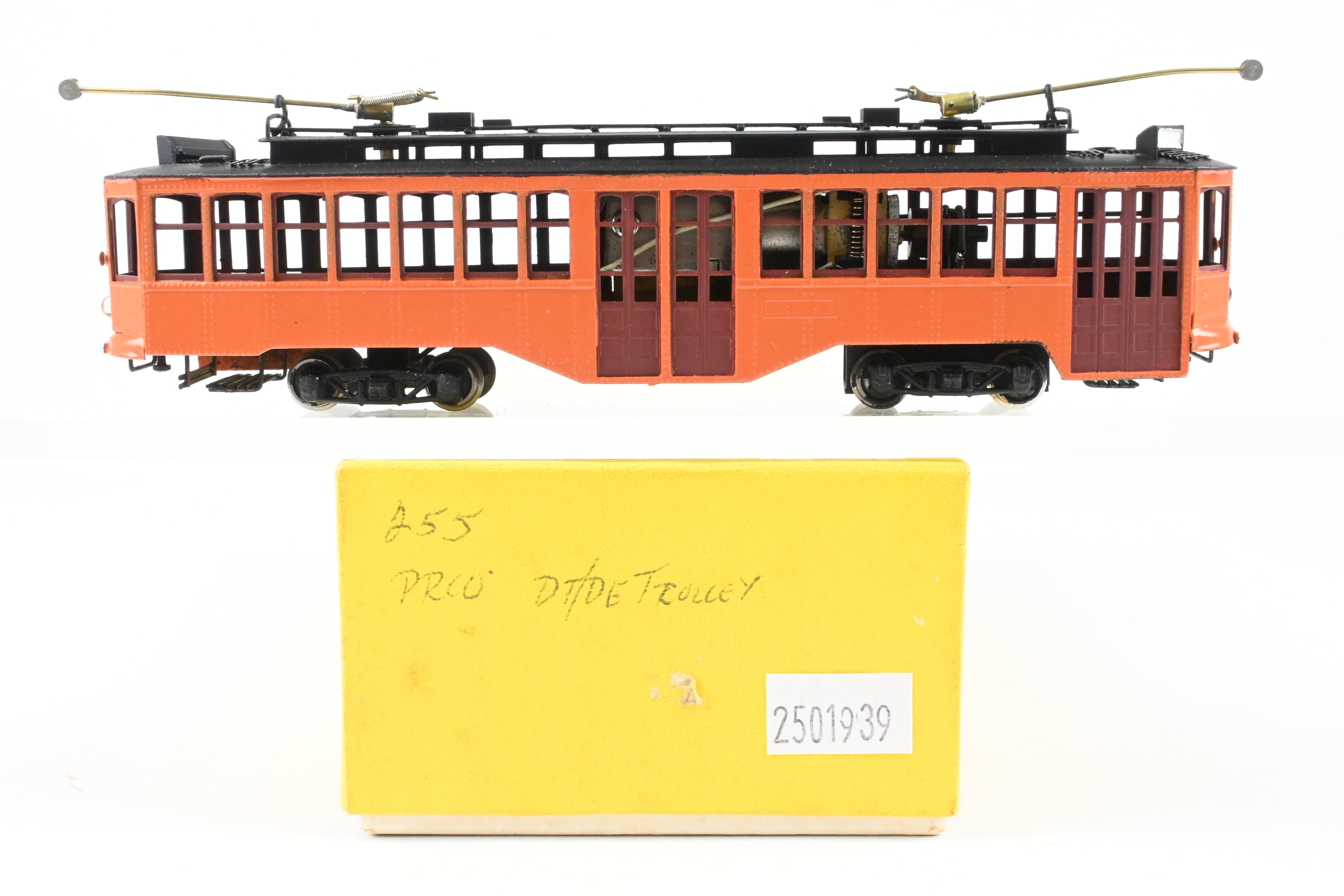 HO Scale Brass Fairfield Models Pittsburgh Railway Co. Double End Jones Trolley CP Unlettered - A Collectible Model Train