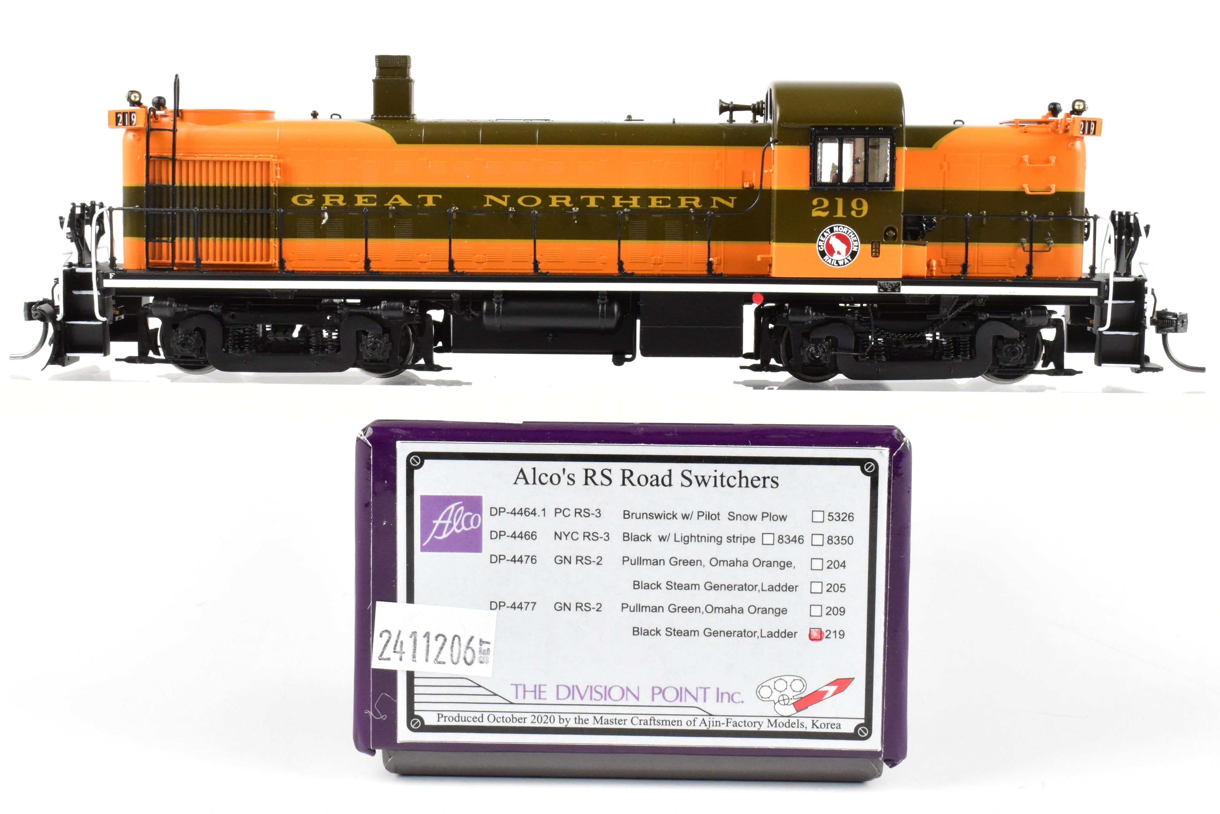 HO Scale Brass DVP Division Point Alco RS-2 Passenger Version #219, Factory Painted