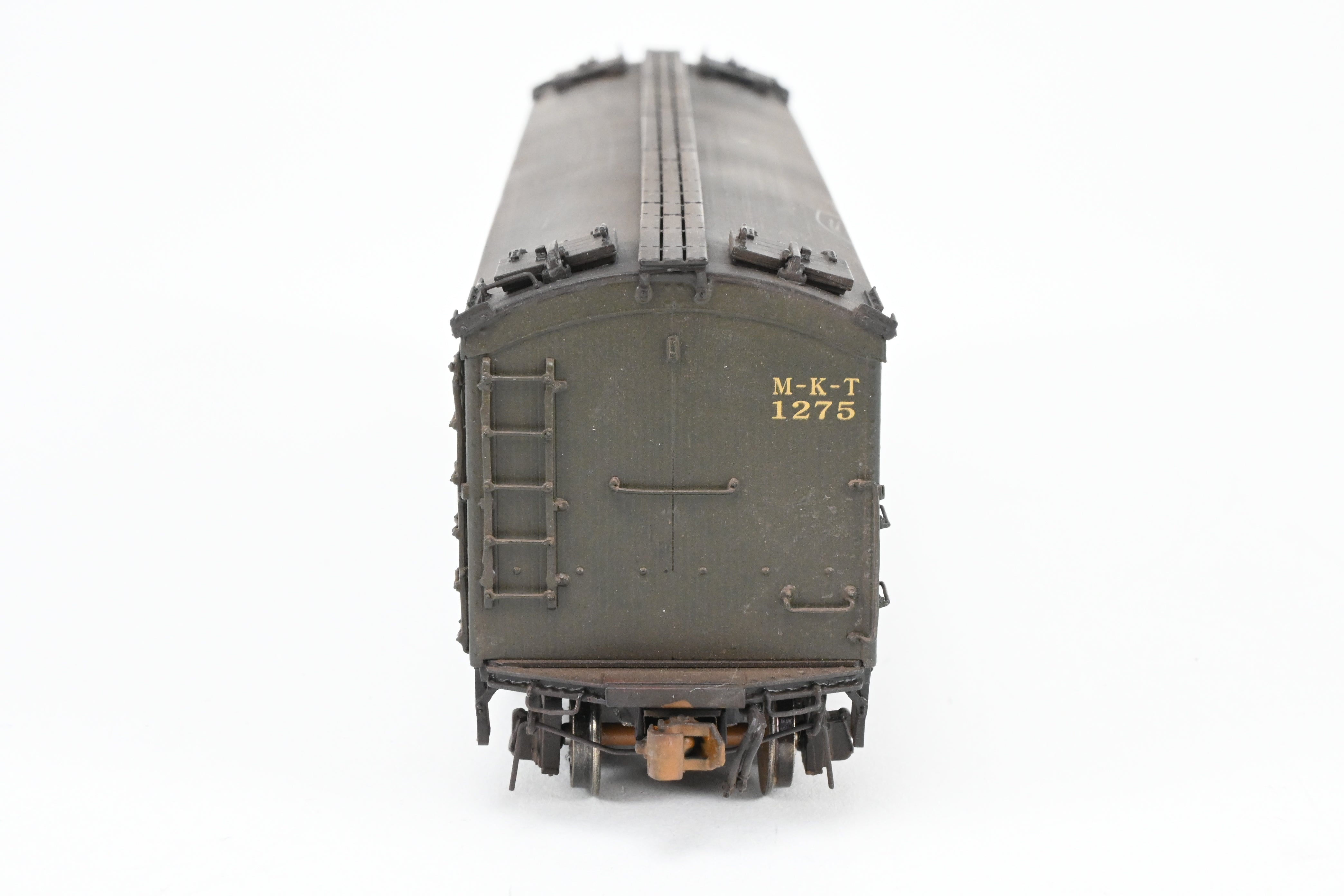 HO Scale Brass Precision Scale Co. Missouri Kansas Texas BR Class 53' 6 Reefer with Miner Brake System and FP - A High - Quality Model for Rolling Stock Fleet