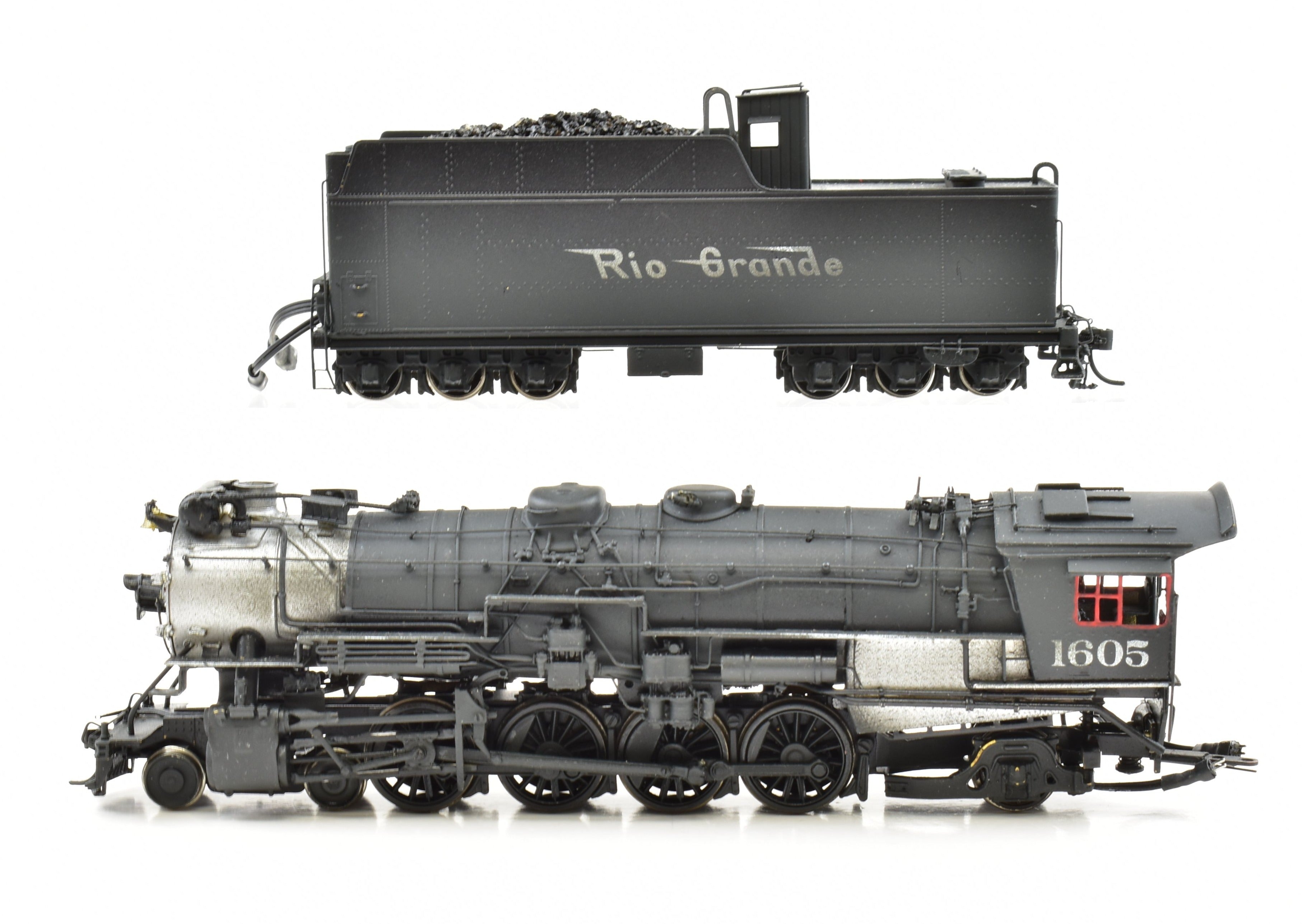HO Scale Custom Painted DCC & Sound Brass Key Imports Model of Denver & Rio Grande Western M - 75 4 - 8 - 2 Mountain Locomotive