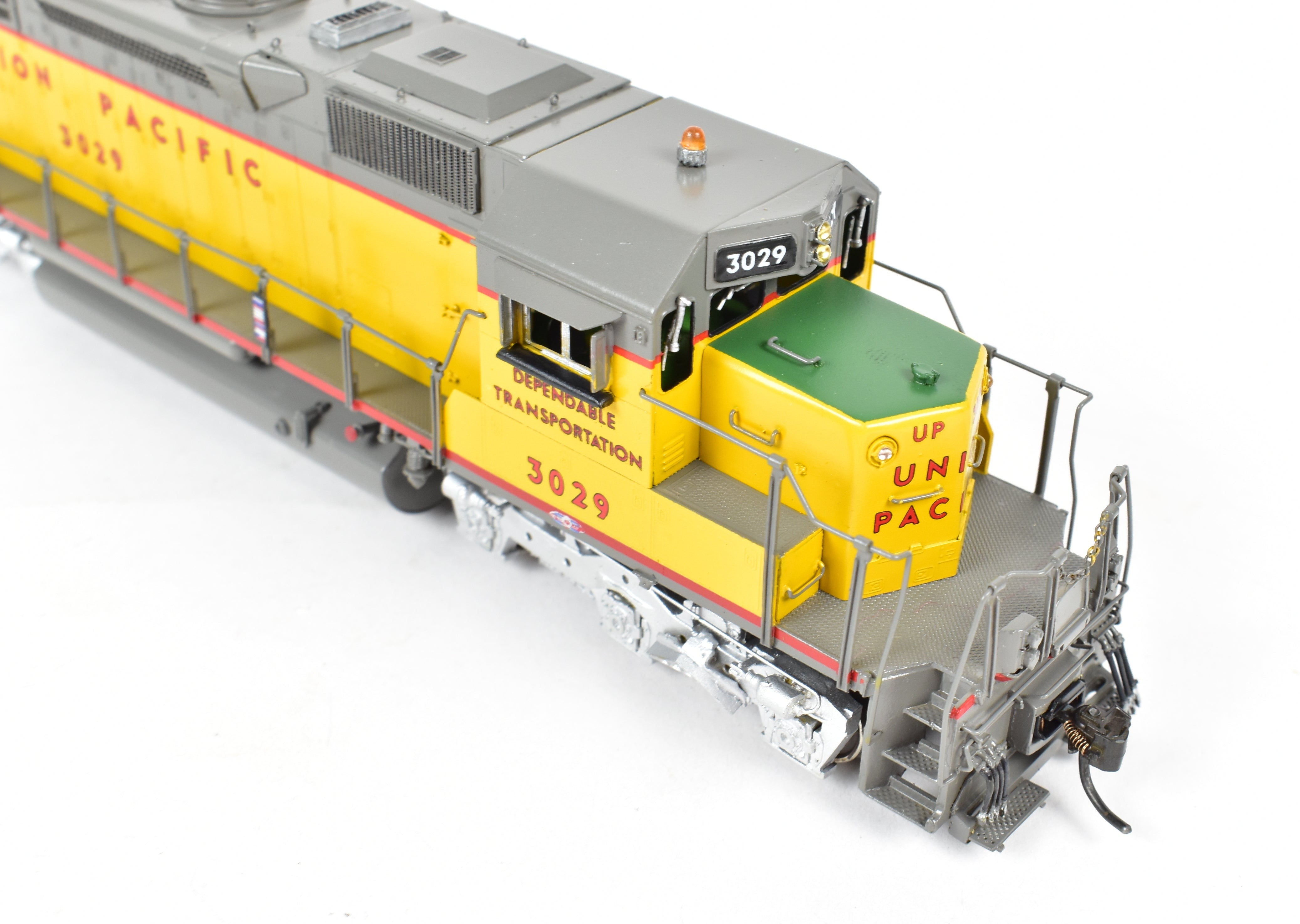 HO Scale Brass Model Train - Overland Models Inc. Union Pacific EMD SD40 Low Nose Locomotive, Custom Painted as UP No. 3029