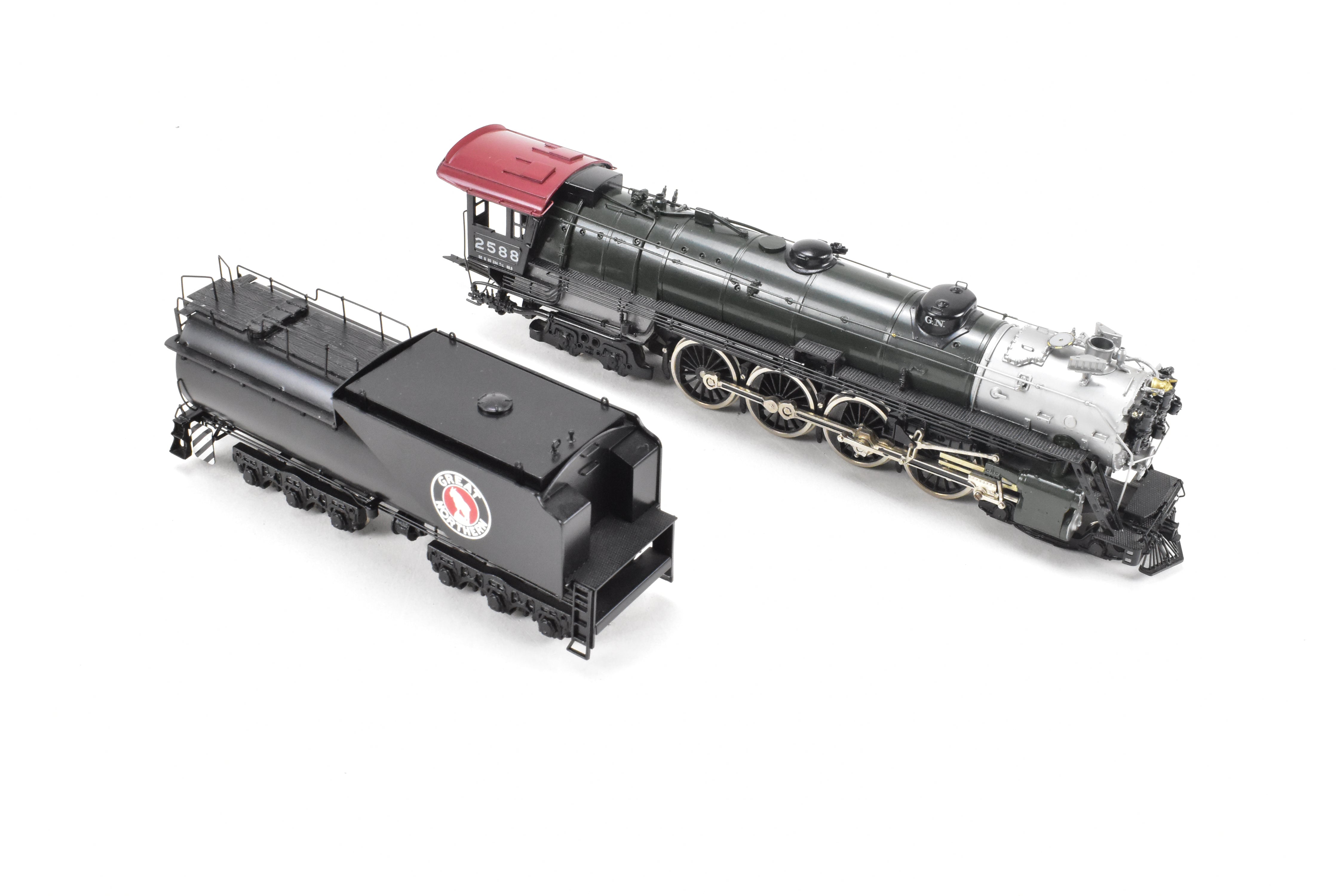 HO Scale Brass Tenshodo GN - Great Northern 4-8-4 Class S-2 Factory Painted Crown Model from the 1976 Production Run #2588