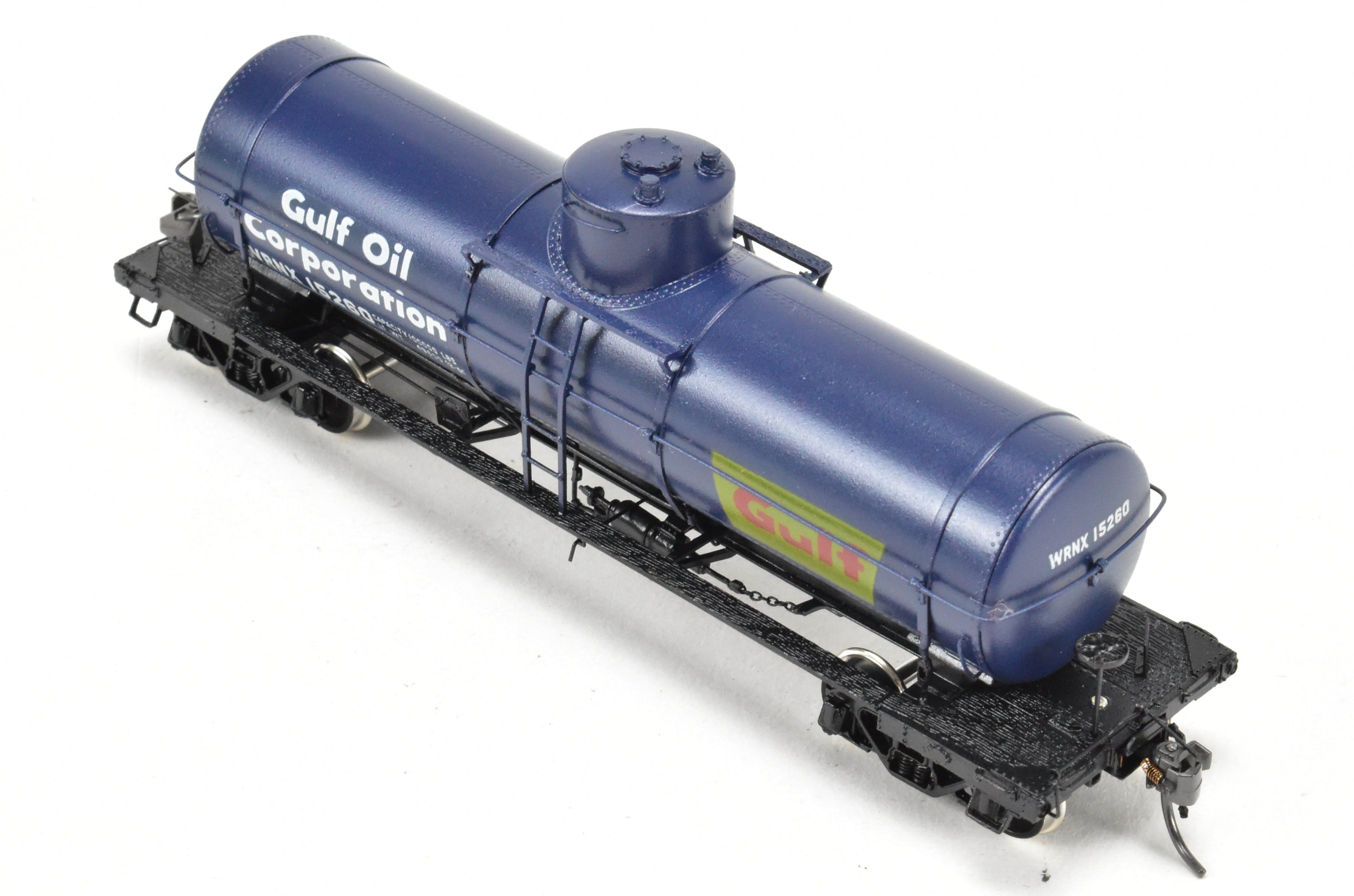 HO Scale Brass Model Train Tank Car by Overland Models, Inc. (OMI) - Union Tank Lines 10,000 Gallon UTLX FP for Gulf Oil Company
