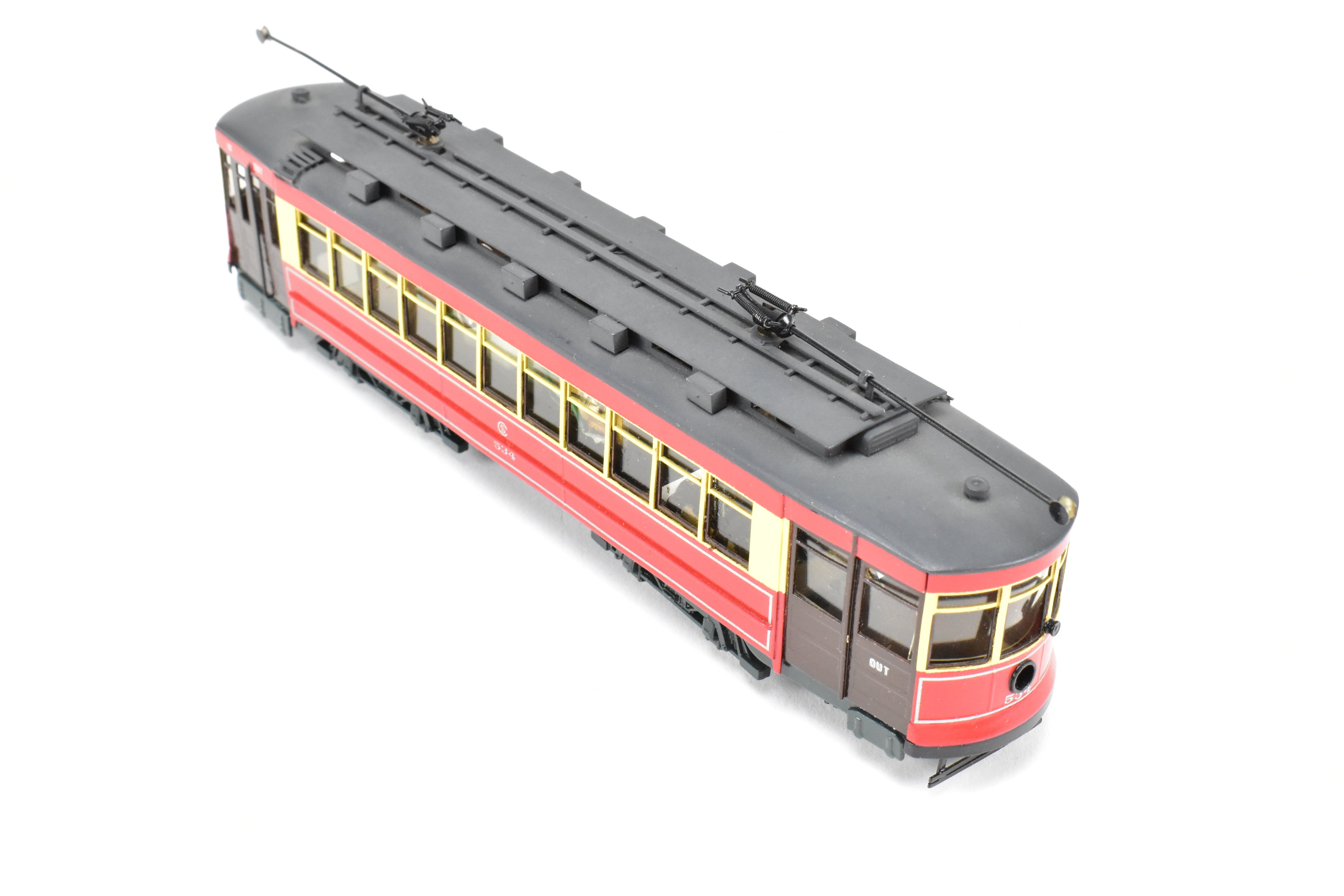 HO Brass Fairfield 343 CSL Chicago Surface Lines Pullman Car #534 Custom Painted
