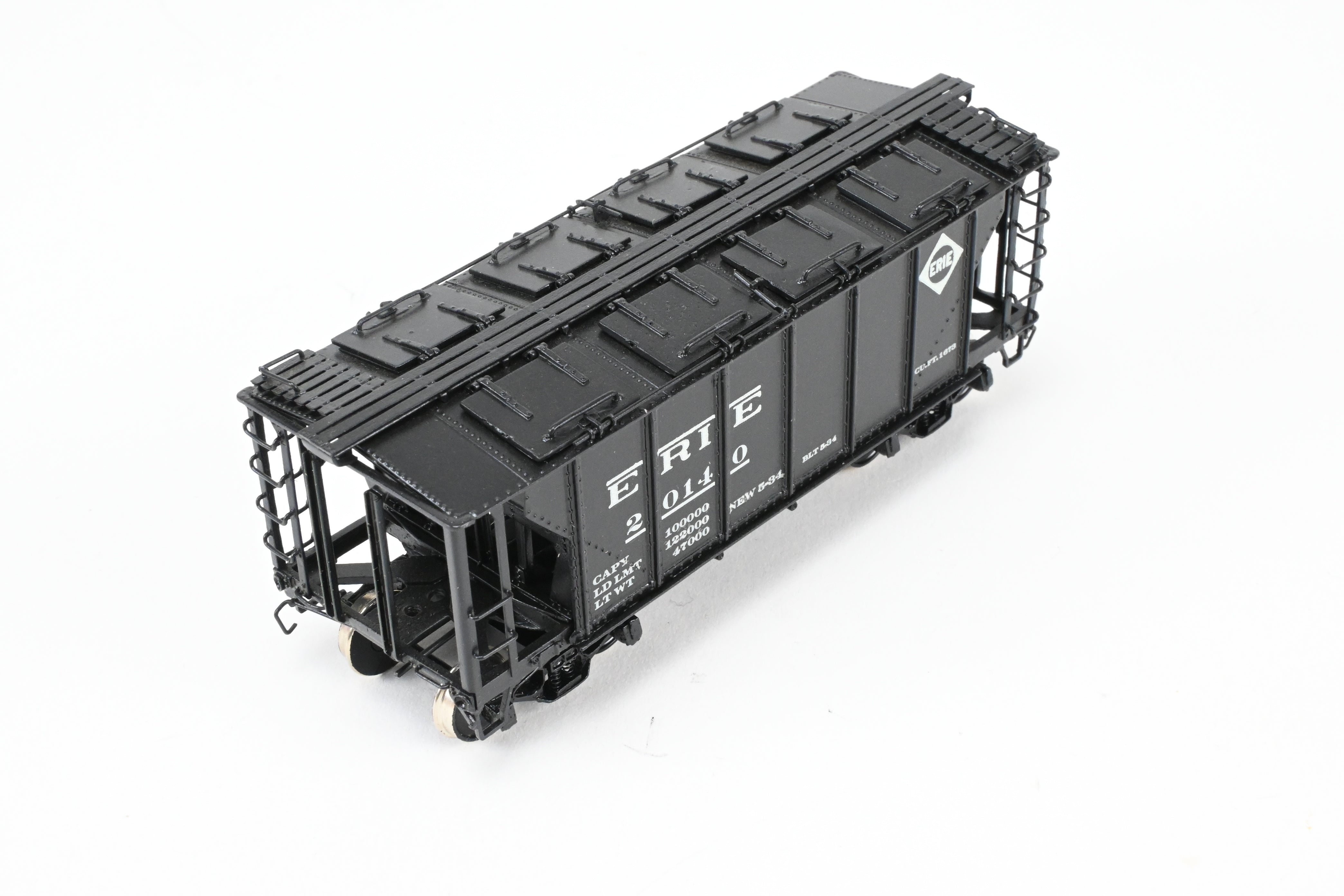 HO Brass PSC Erie Railroad 50-Ton Custom-Painted Cement Covered Hopper Model