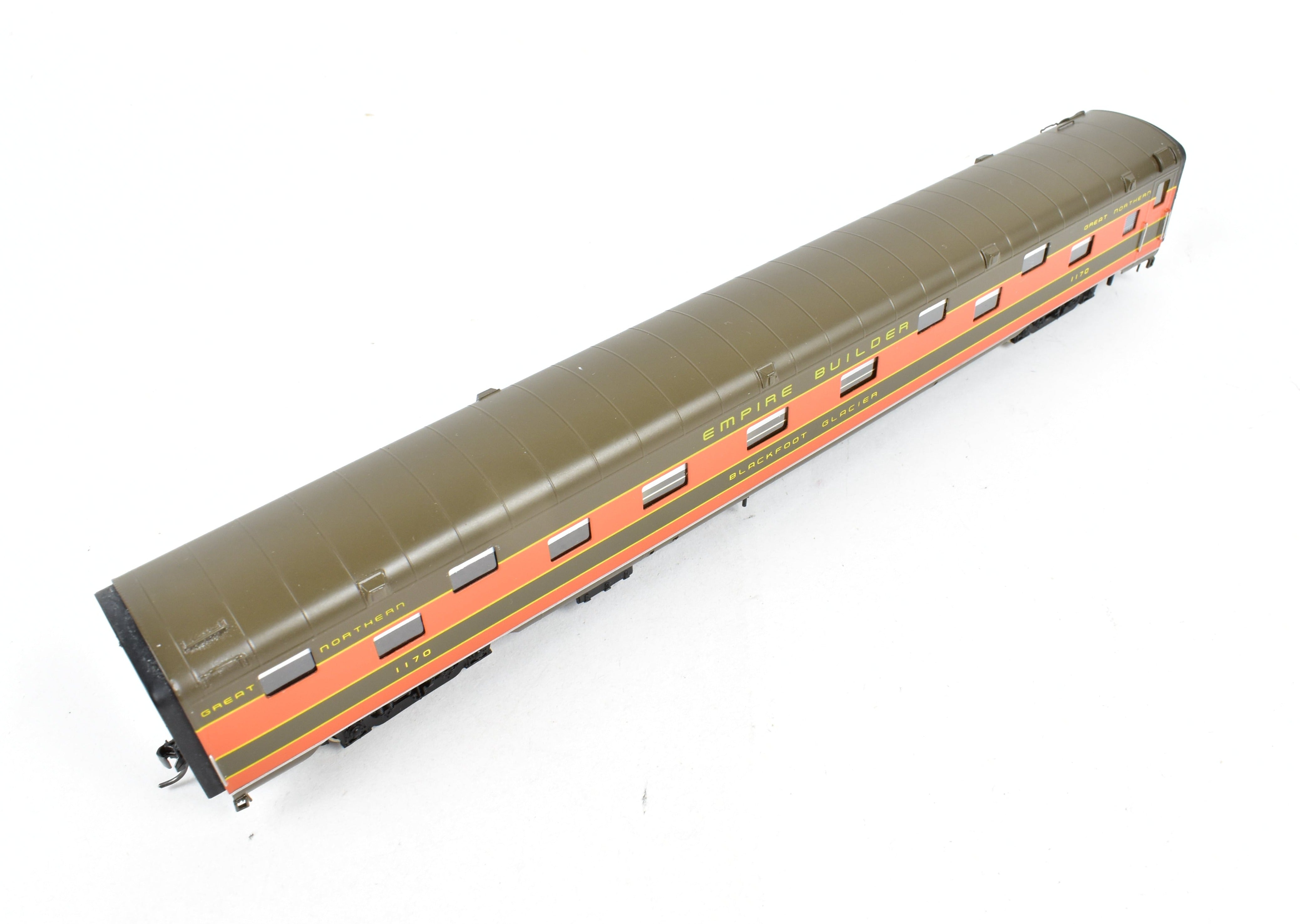 HO Scale Brass Key Imports GN - Great Northern Glacier Series Single Sleeper Car Professionally Painted for Collectors