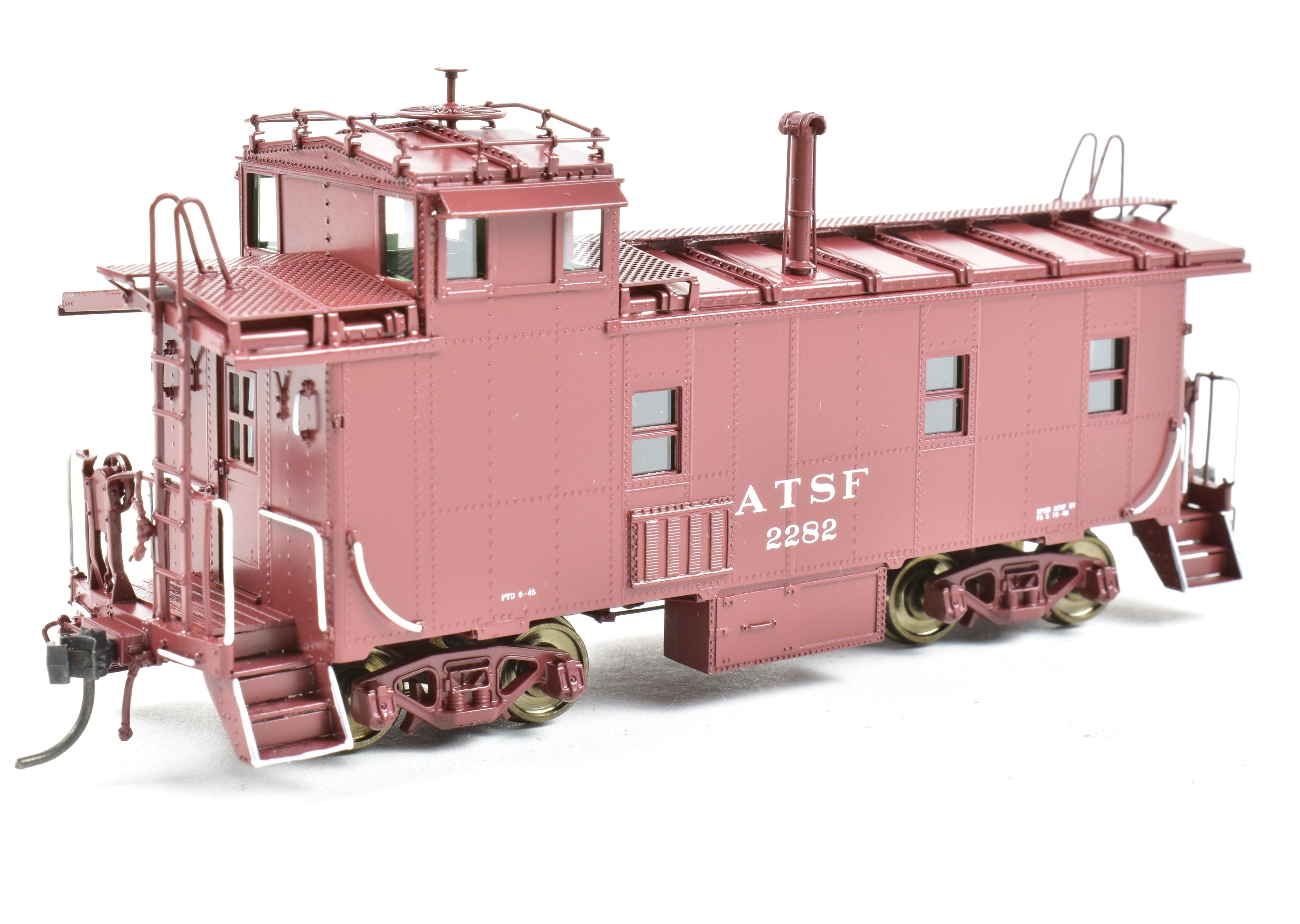 HO Brass DVP Santa Fe Peaked Roof Caboose with Antenna, Road #11616