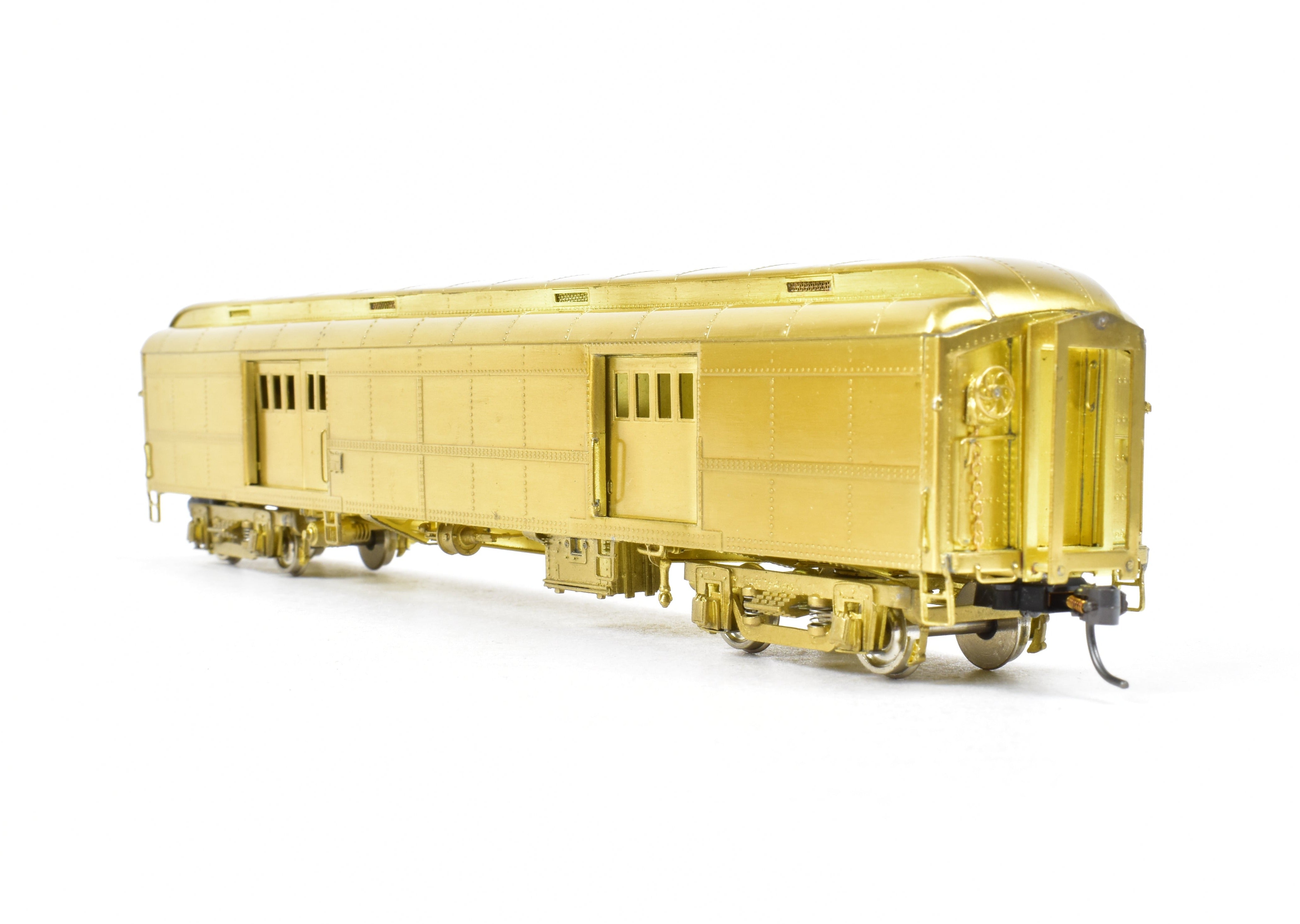 HO Scale Brass Precision 60-Foot Double Door Baggage Car by NYC