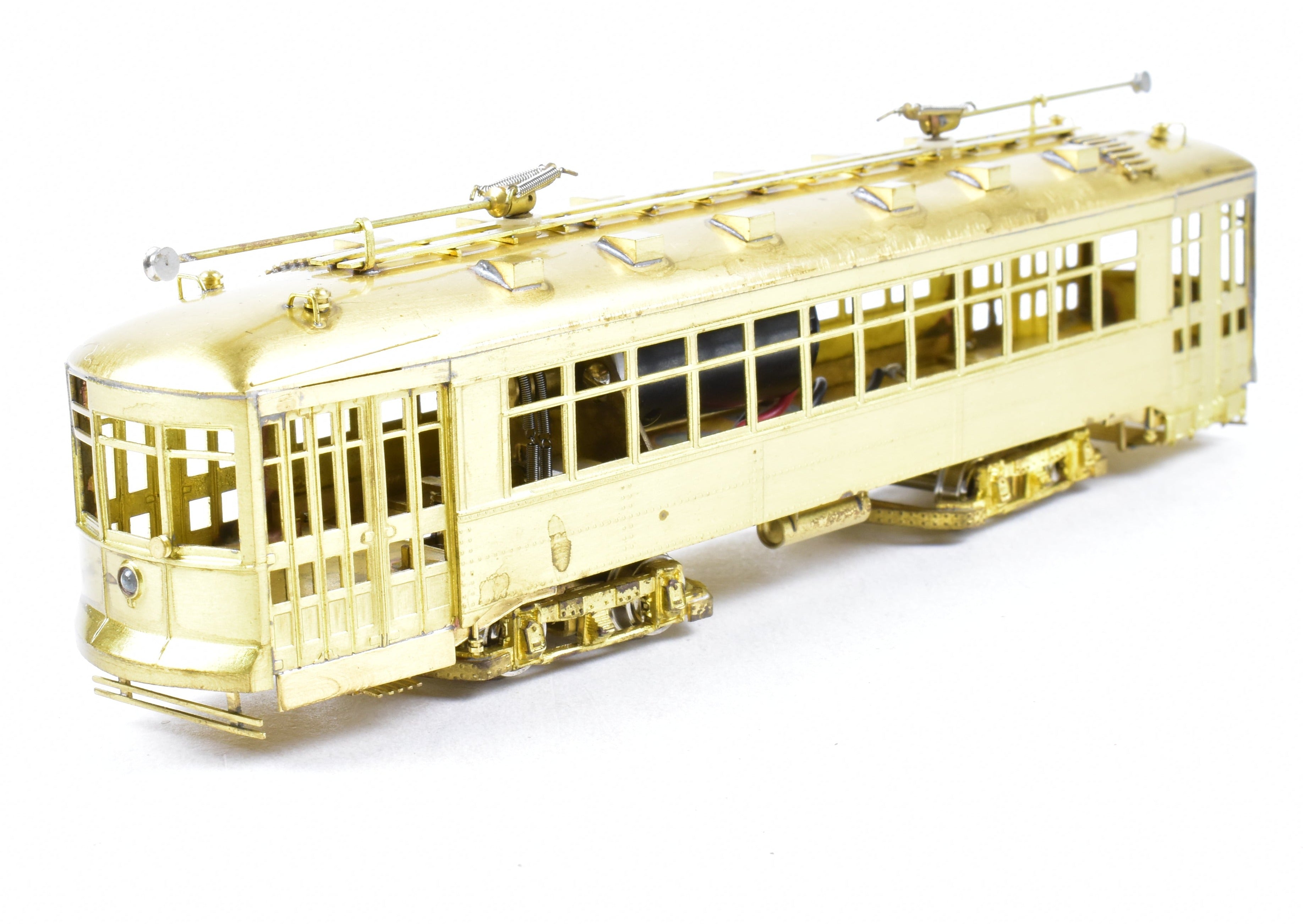 HO Scale Brass Chicago Surface Lines 169 Car Model - Fairfield Models 344 - 1 with New NWSL Gears for Model Trains