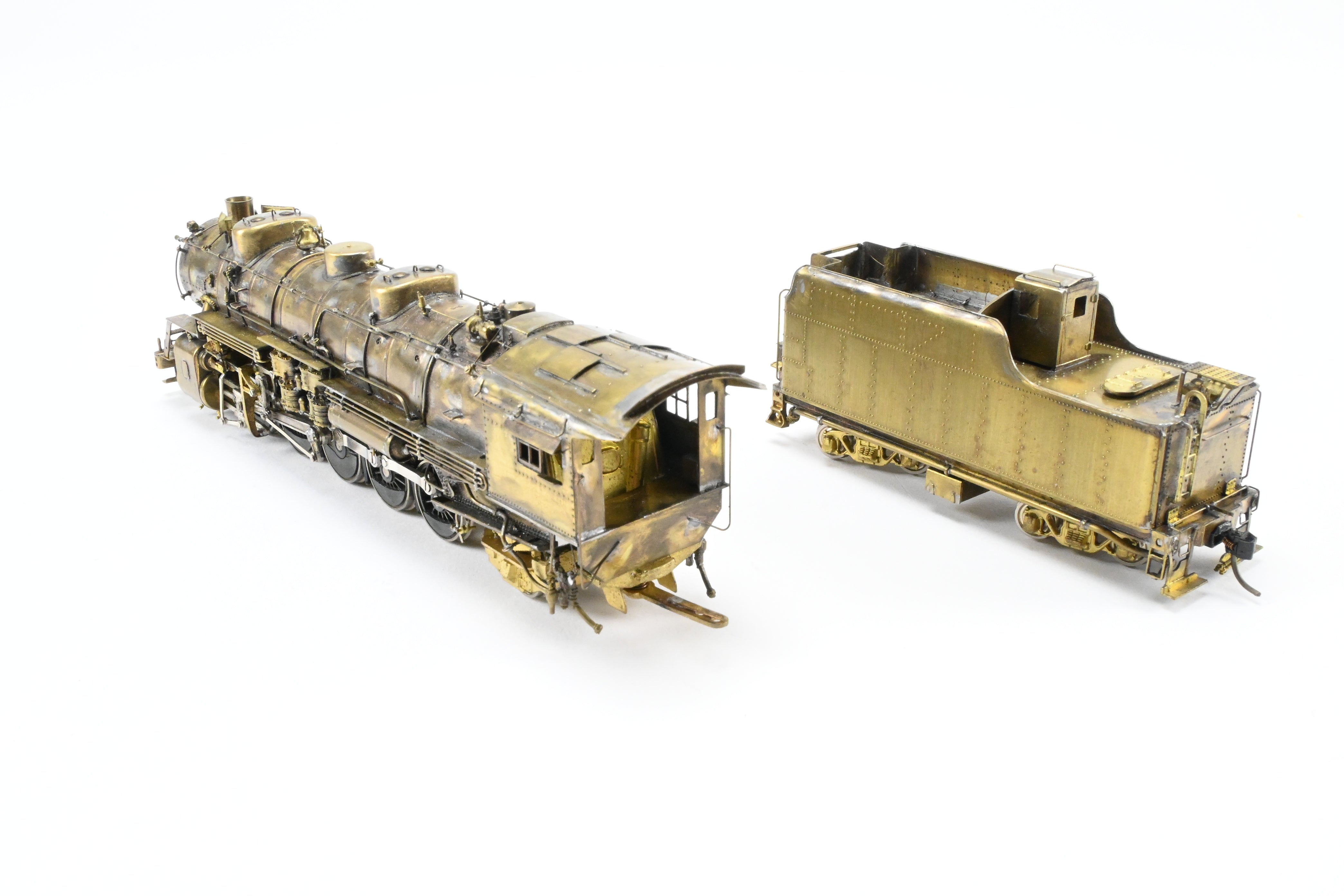 HO Scale Custom-Made Brass Model of Joe G. Collias Scratch-Built Missouri Pacific 2-10-2 Locomotive No. 1718 (Formerly Wabash)