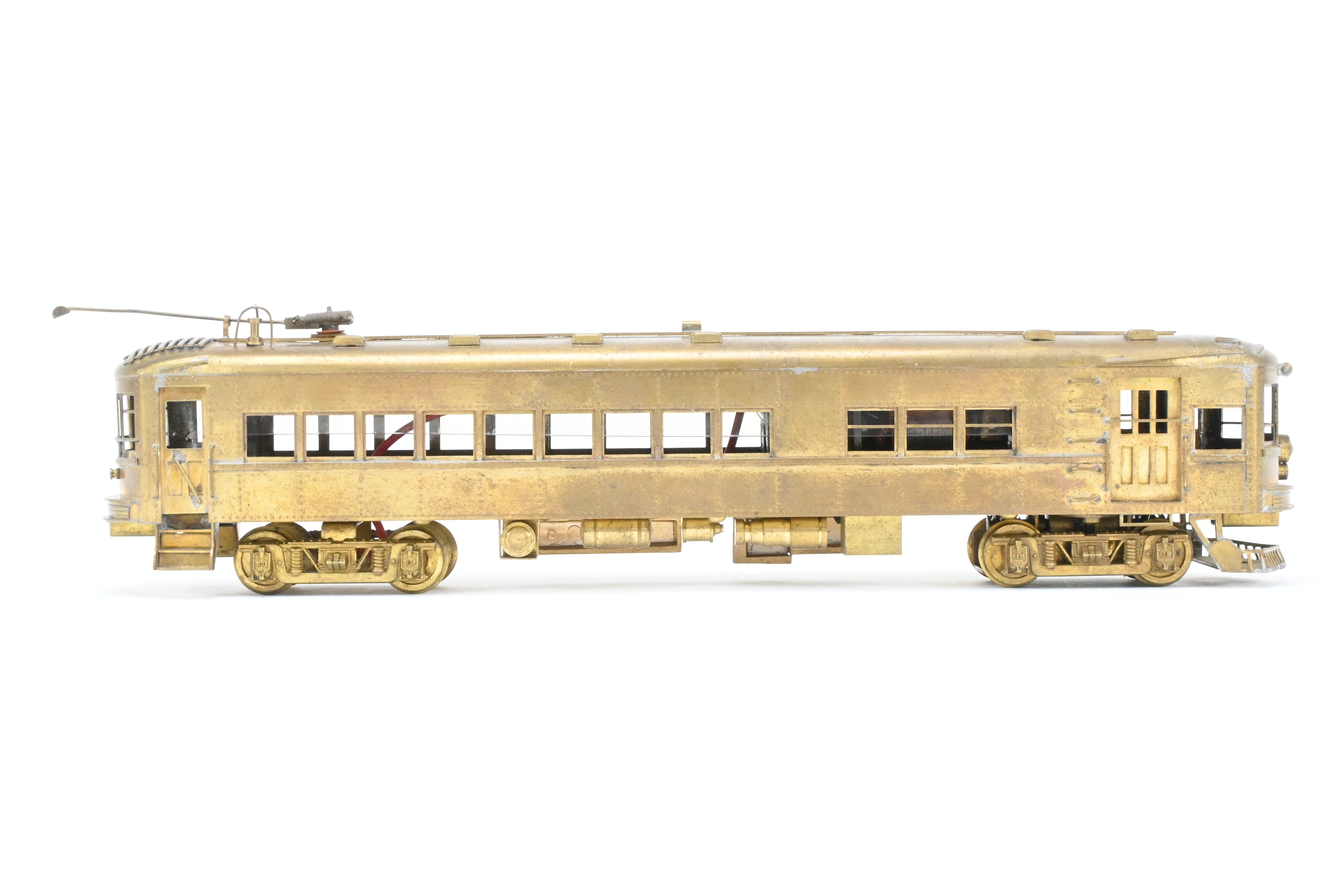 HO Scale Brass Ken Kidder Indiana Railroad Passenger RPO Interurban Model with Minor Wear
