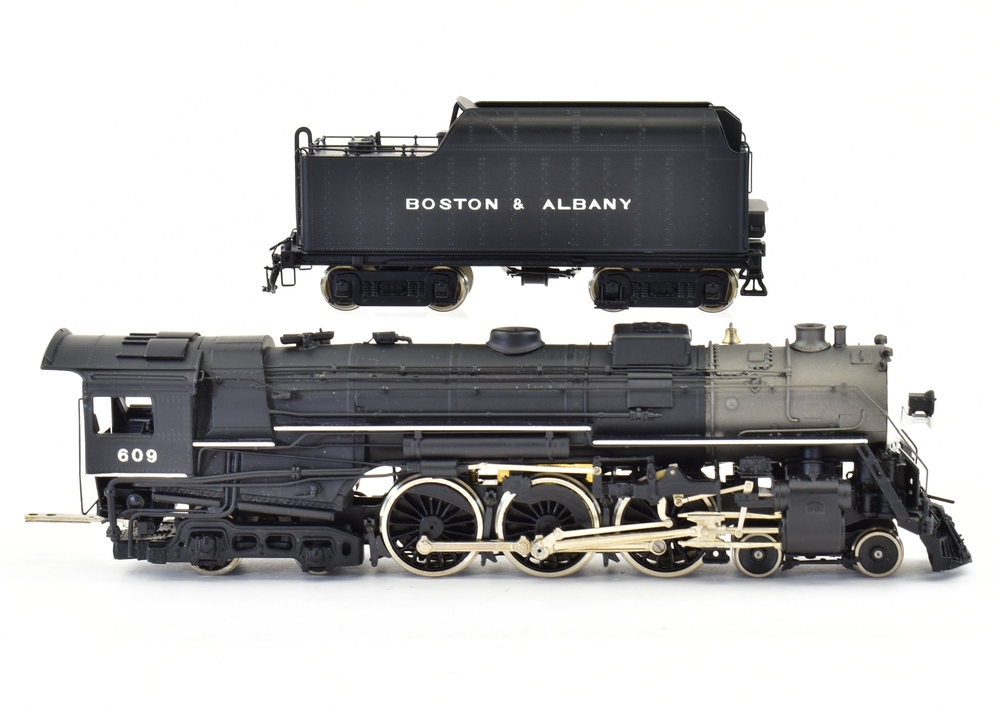 HO Brass Key Imports B&A - Boston & Albany J-2b 4-6-4 Hudson Factory Painted with Square Dome