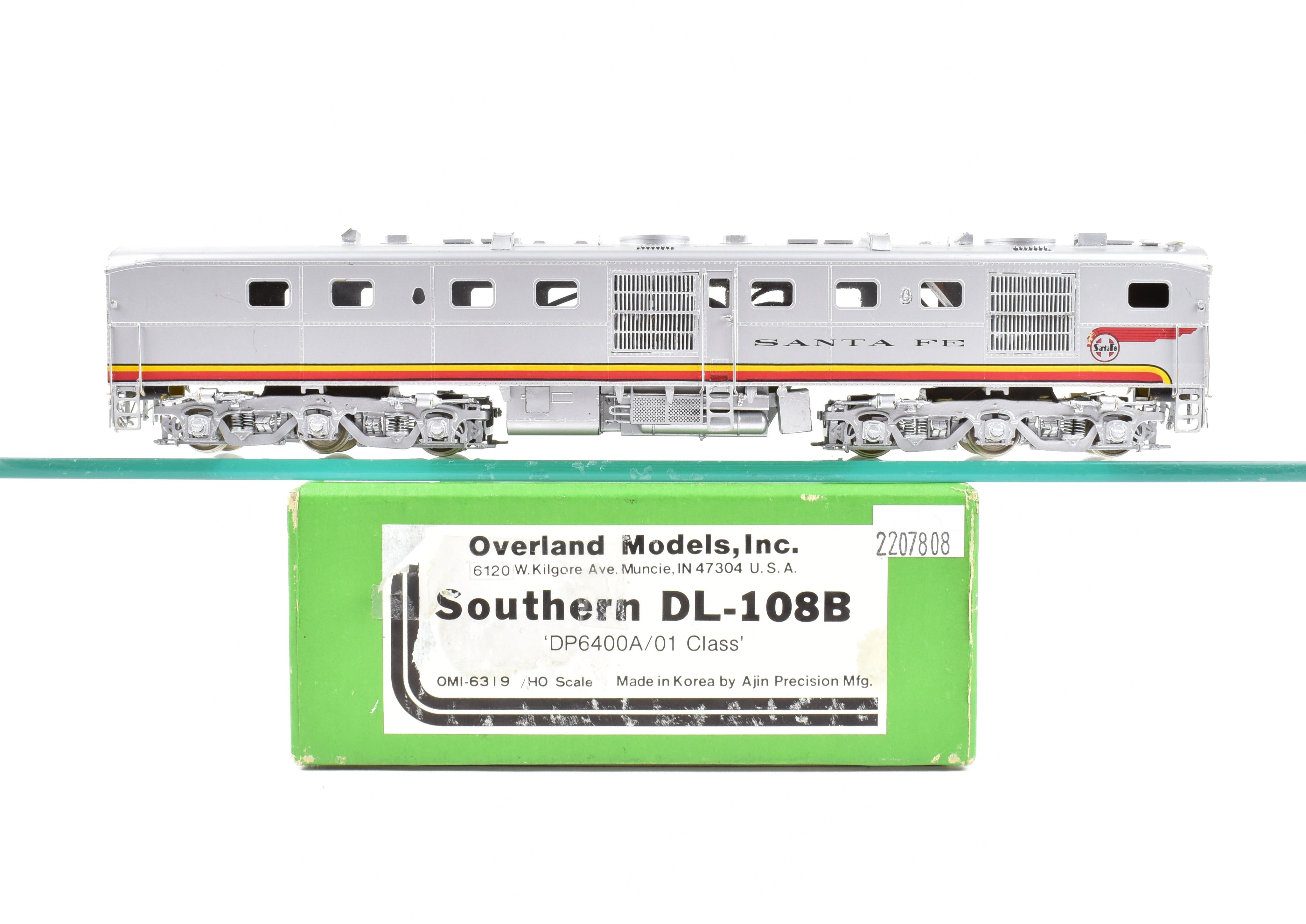 HO Scale Brass Model Train - Overland Models Inc. AT&SF Santa Fe ALCO DL - 108B DP6400A/01 Class CP Locomotive
