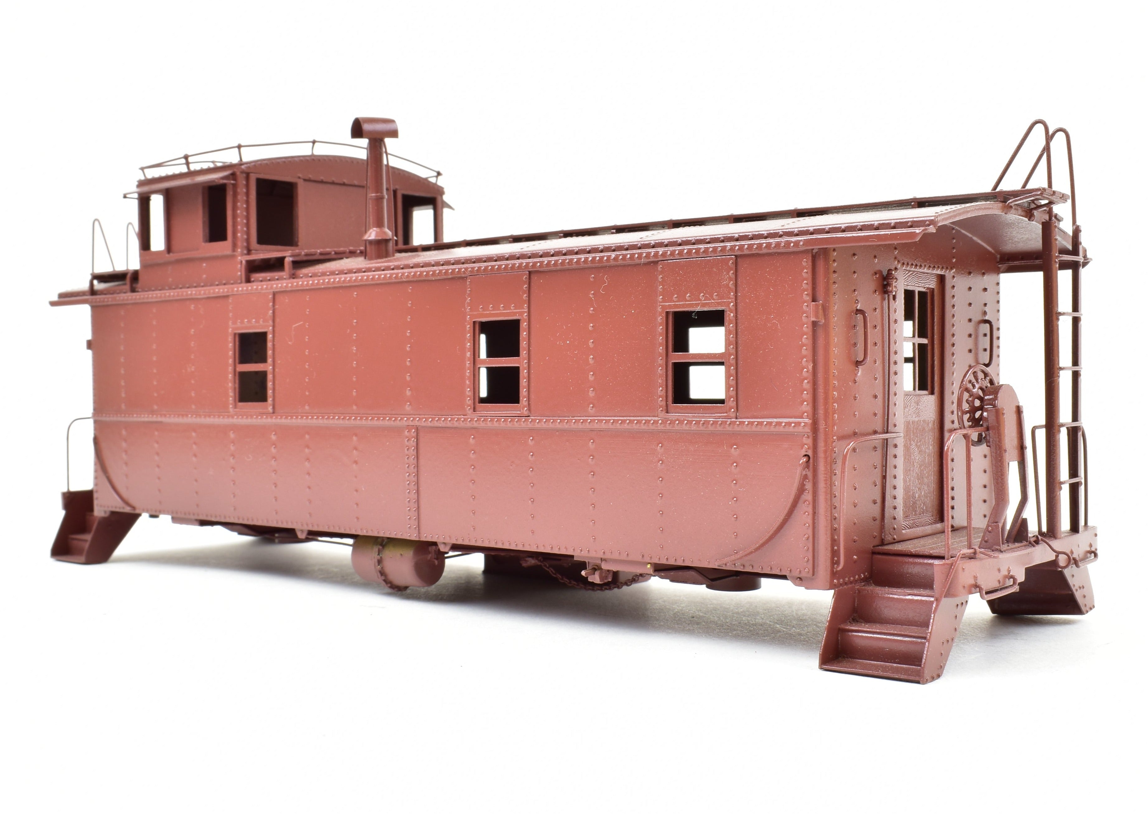 O Scale Brass Sunset Models ATSF - Santa Fe #1951 Steel Caboose, Partial Paint, No Trucks, As-Is