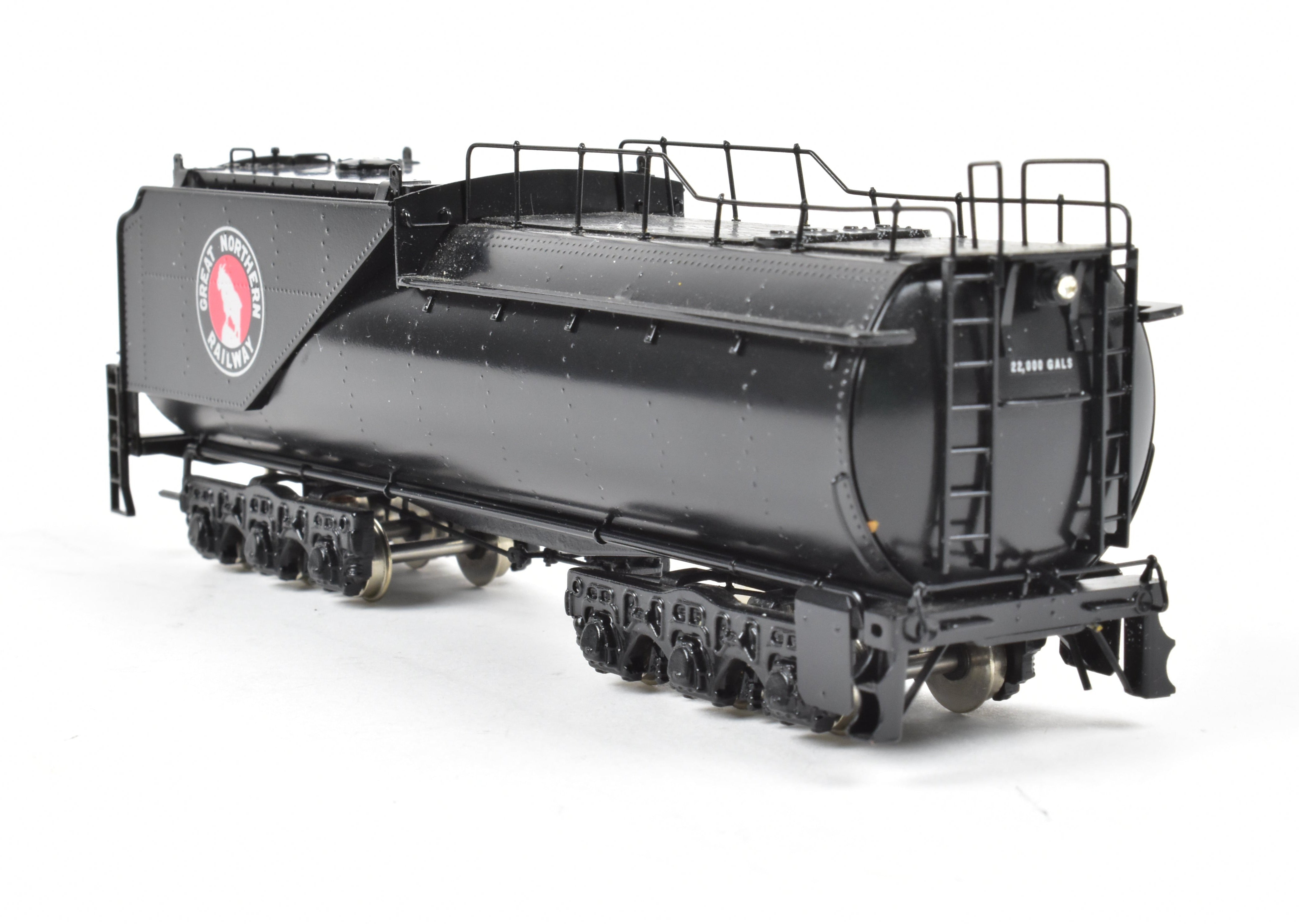 High - Quality HO Scale Brass Freight Train Tender Model - PFM by Tenshodo, Great Northern 4 - 8 - 4 Class S - 1 Tender Only, Extremely Scarce 1987 Run with Factory Painting and New ReBoxx Packaging