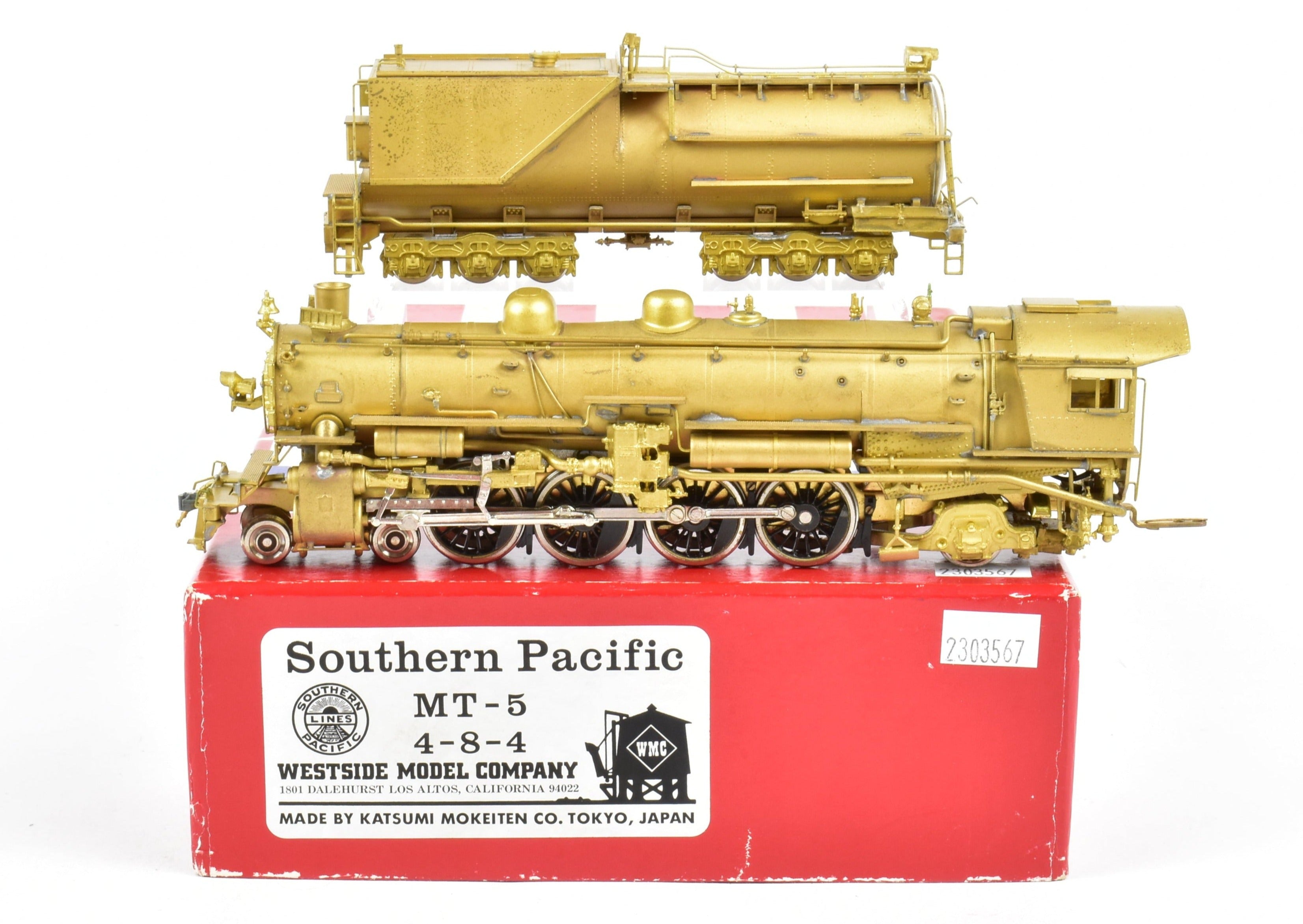 HO Scale Brass SP - Southern Pacific Class Mt - 5 4 - 8 - 2 Model by Westside Model Co.