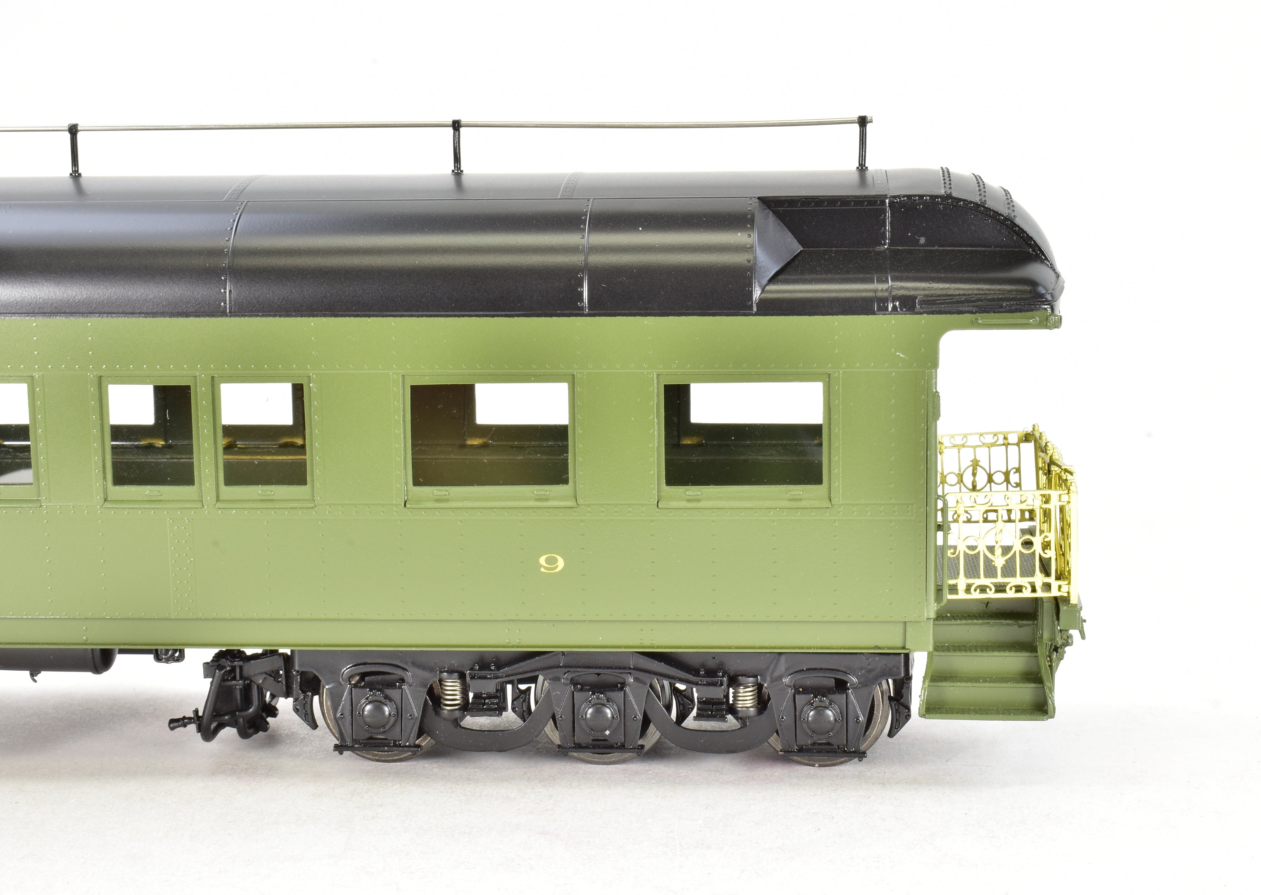 O Scale 1:48 Pecos River Brass ATSF - Santa Fe Heavyweight #9 Factory-Painted Business Car