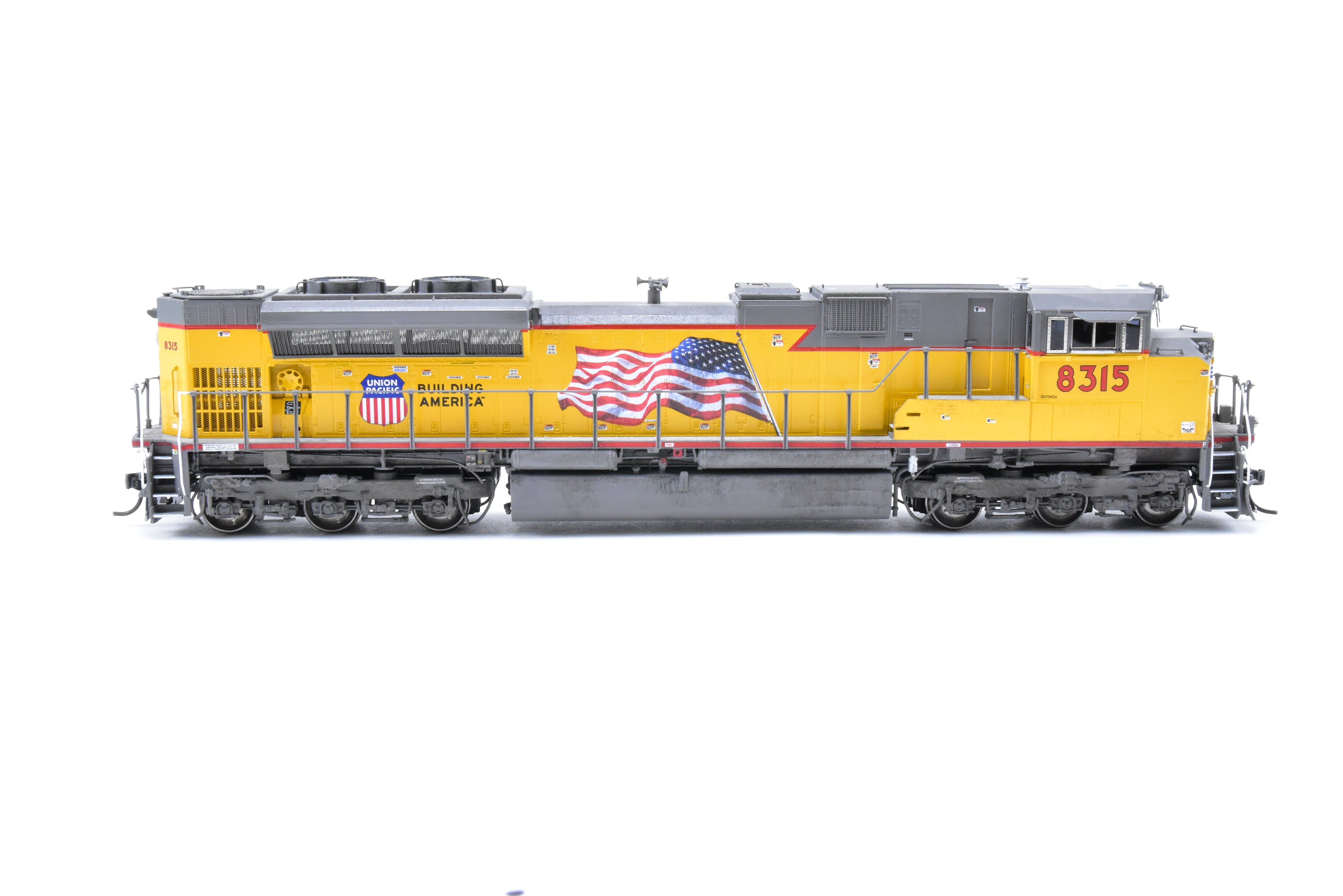 HO Brass OMI - Overland Models Inc Union Pacific EMD SD - 70ACe FP #8315 with Digitrax DCC & Light Weathering