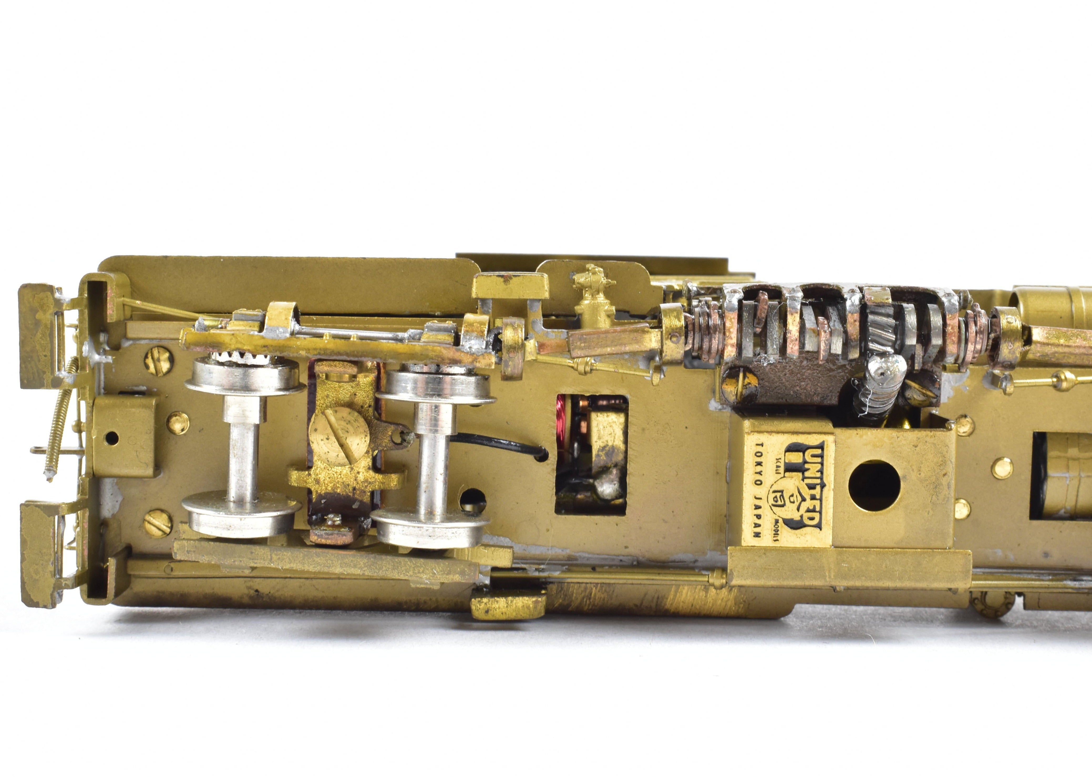 HOn3 Scale Brass Model Train - Pacific Fast Mail (PFM) - United Cowichan Railroad 25 - ton Shay Locomotive
