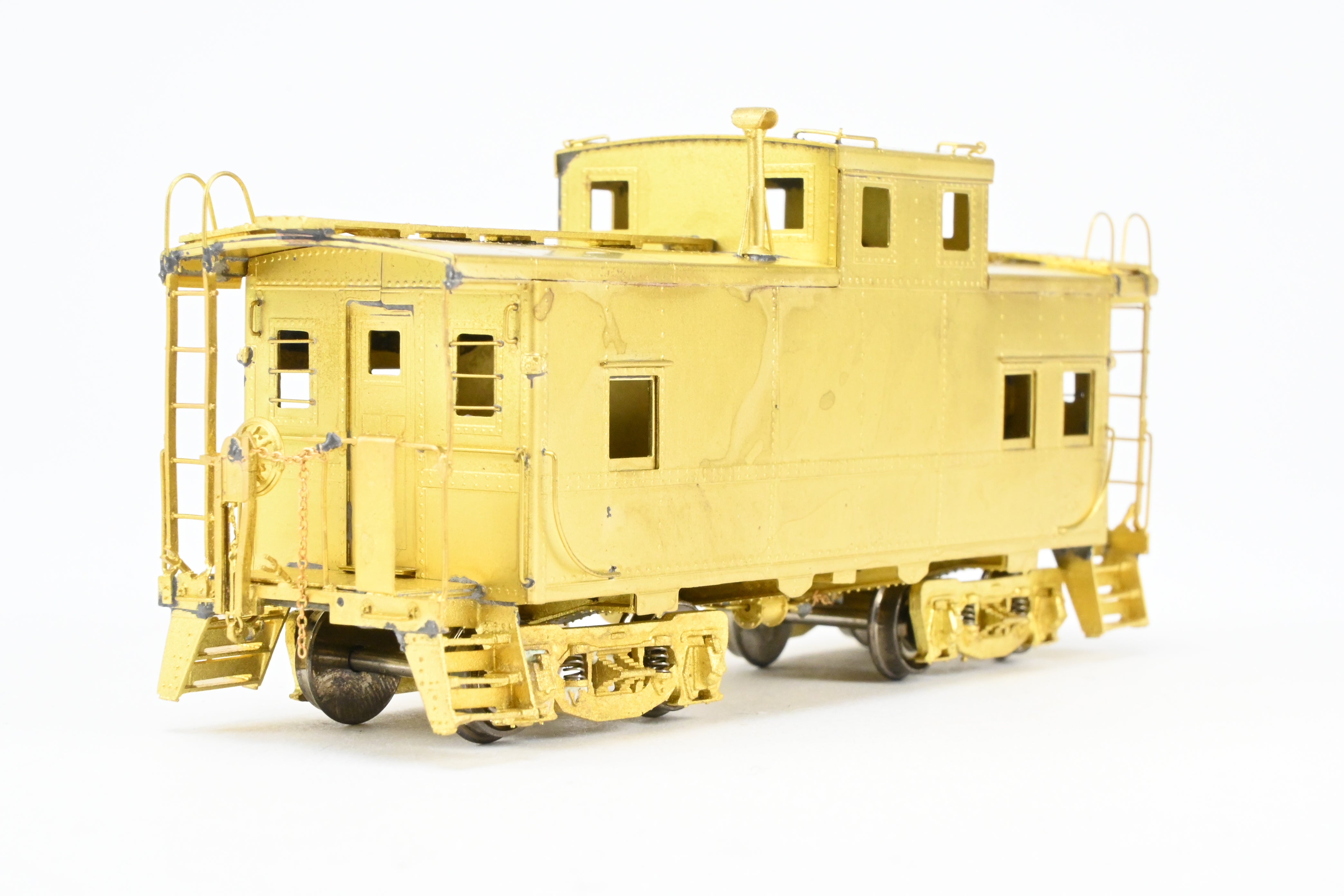 HO Scale Brass OMI - Overland Models, Inc. Model Railroad Erie Railroad Offset Cupola Caboose Nos. C - 110 - 169 Riveted Design with Belt Rail from the 1951 Era