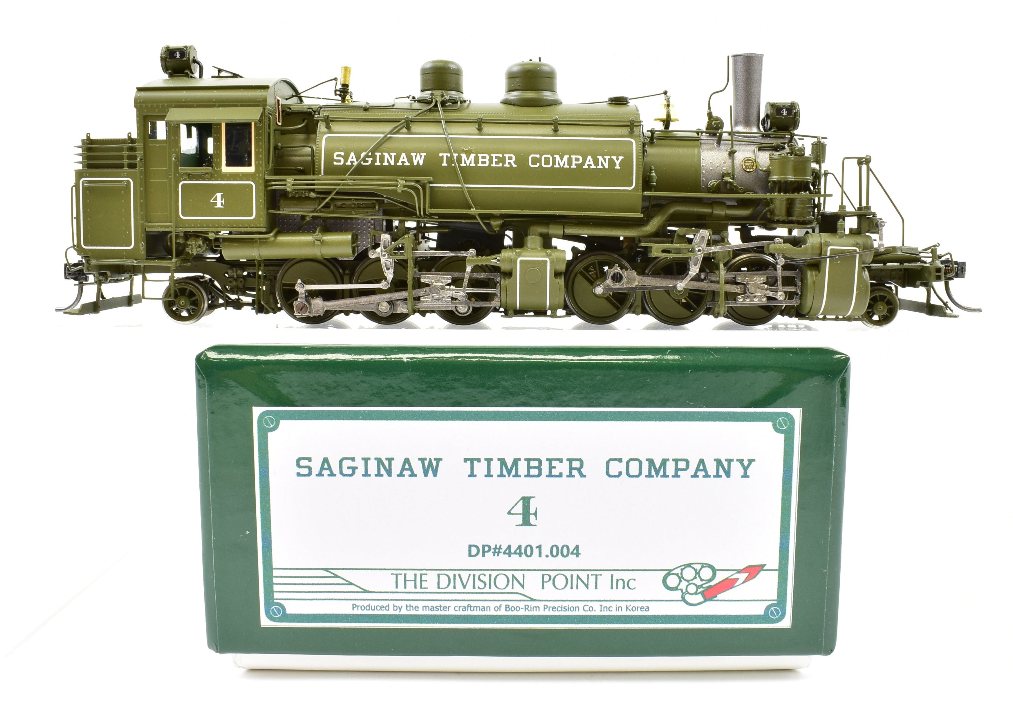 HO Scale NEW Brass DVP - Division Point Saginaw Timber Company #4 2-6-6-2T Baldwin Logging Mallet Locomotive Model - The Last One Available
