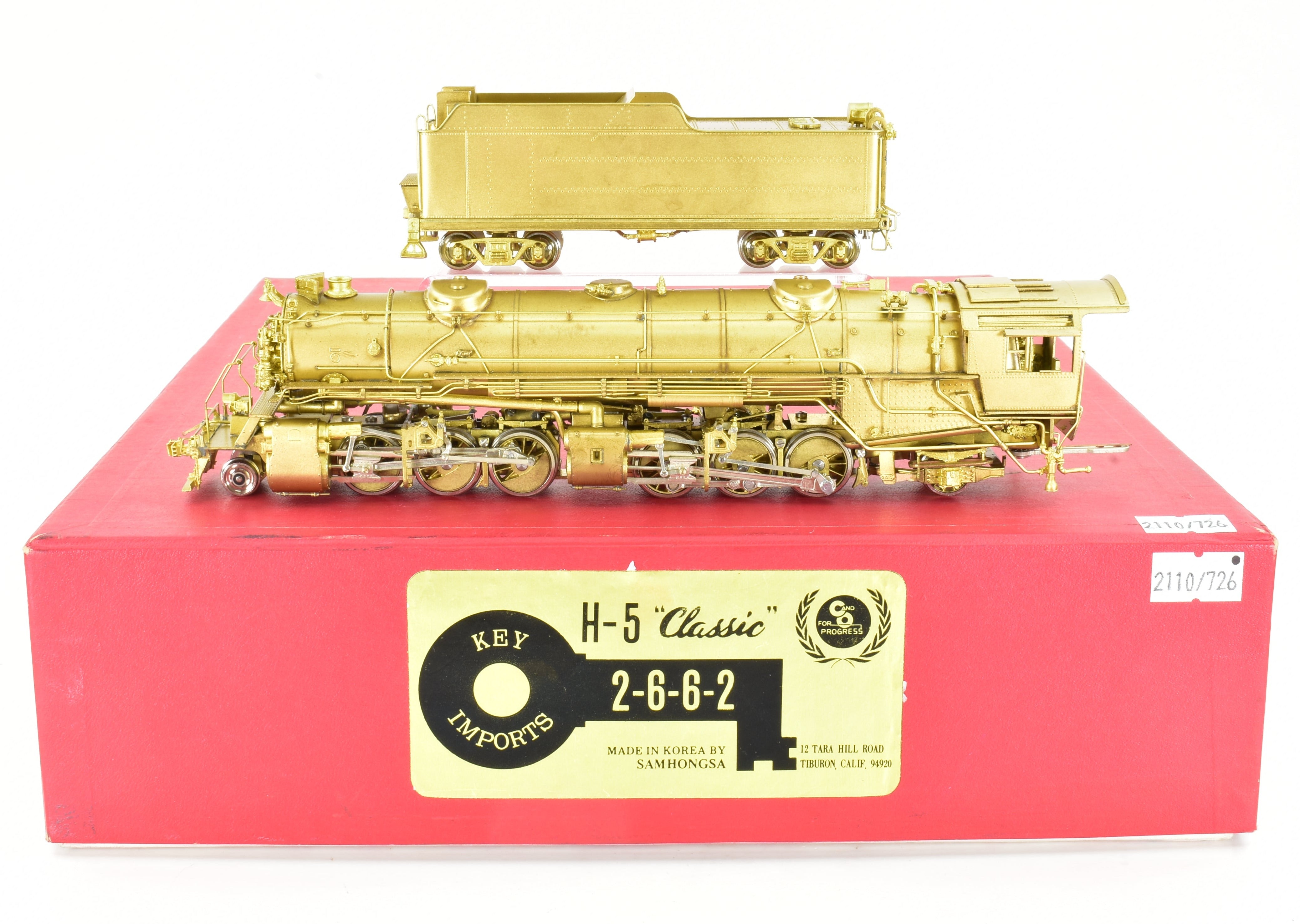 HO Scale Brass Model Train CON Key Imports C&O - Chesapeake & Ohio H - 5 2 - 6 - 6 - 2 Mallet Locomotive