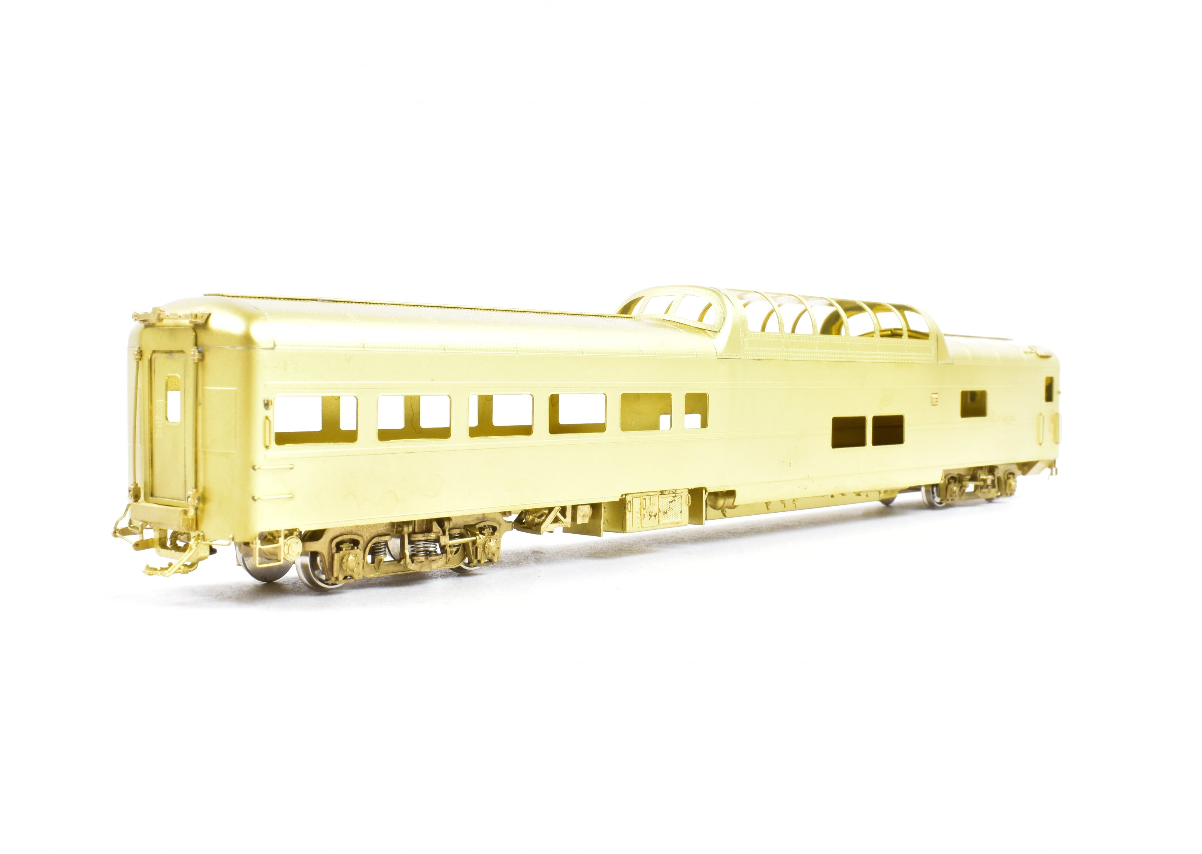 HO Scale Brass Model Train - Wasatch Model Co. Union Pacific 9000 Series Dome Lounge Observation Car Modified for Mid - Train Service