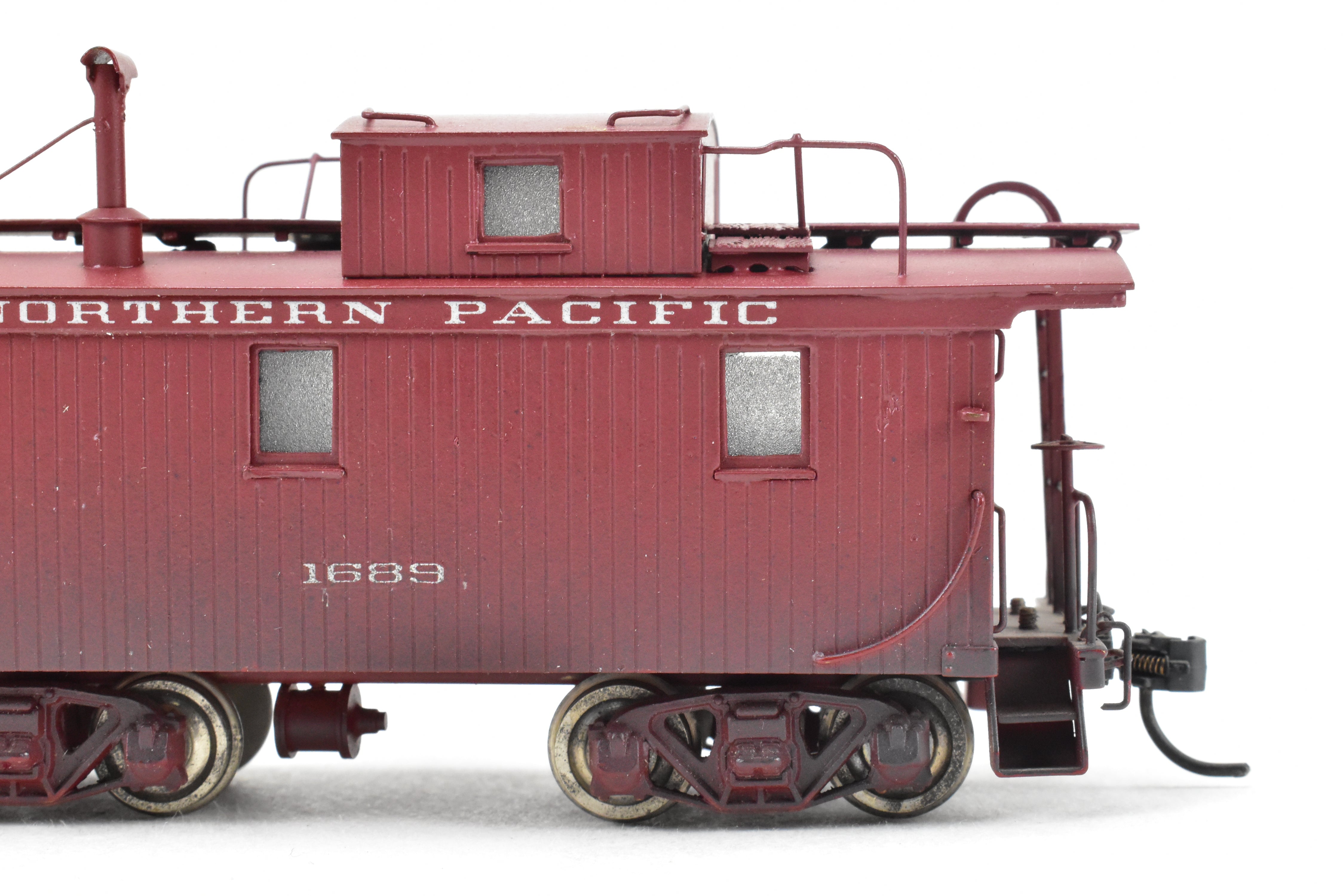 1965 HO Brass PFM United NP Northern Pacific Wood Caboose CP #1689