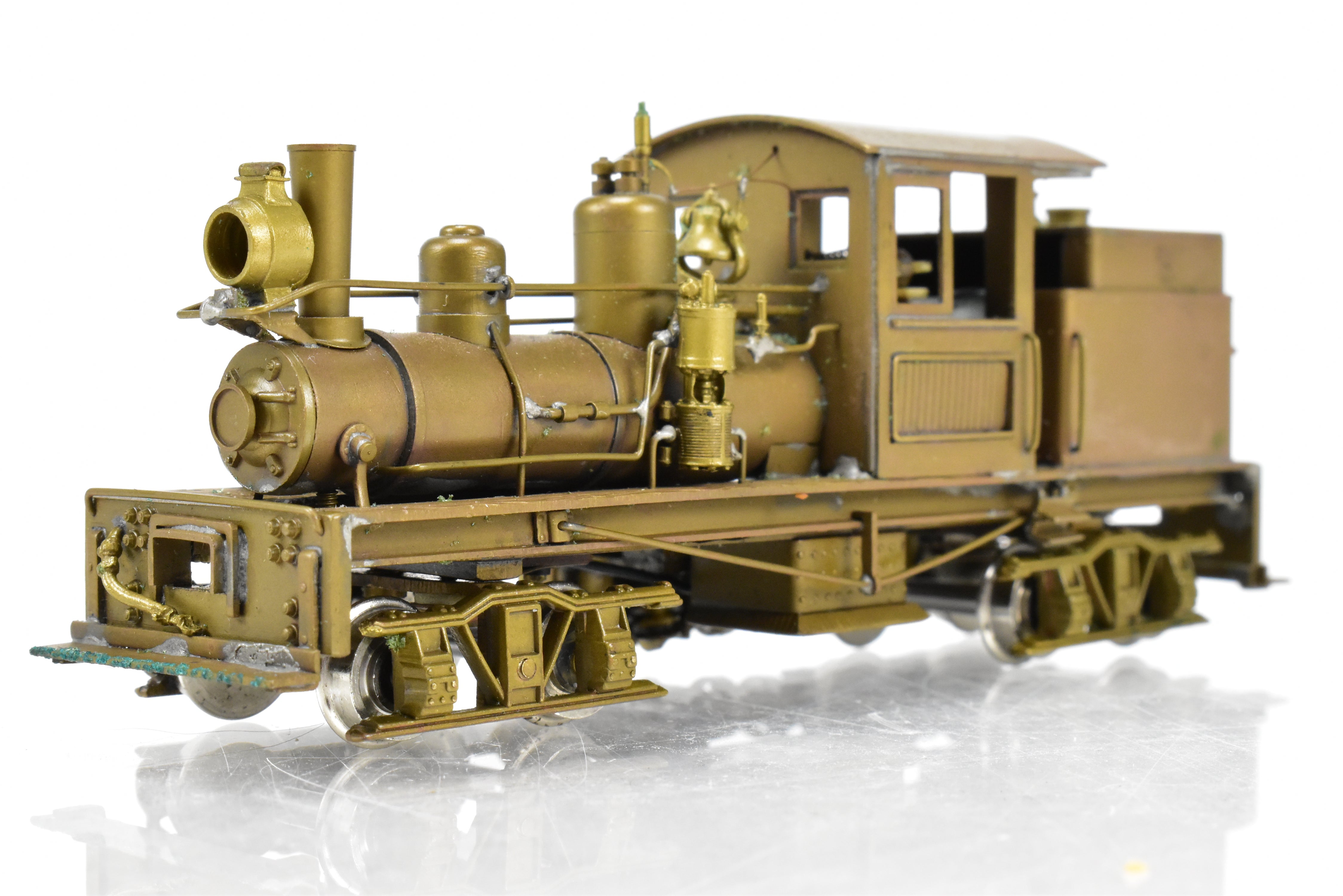 HO Scale Brass Model - Northwest Short Line (NWSL) Class A Shay 18 Ton 2 - truck Locomotive for Various Roads