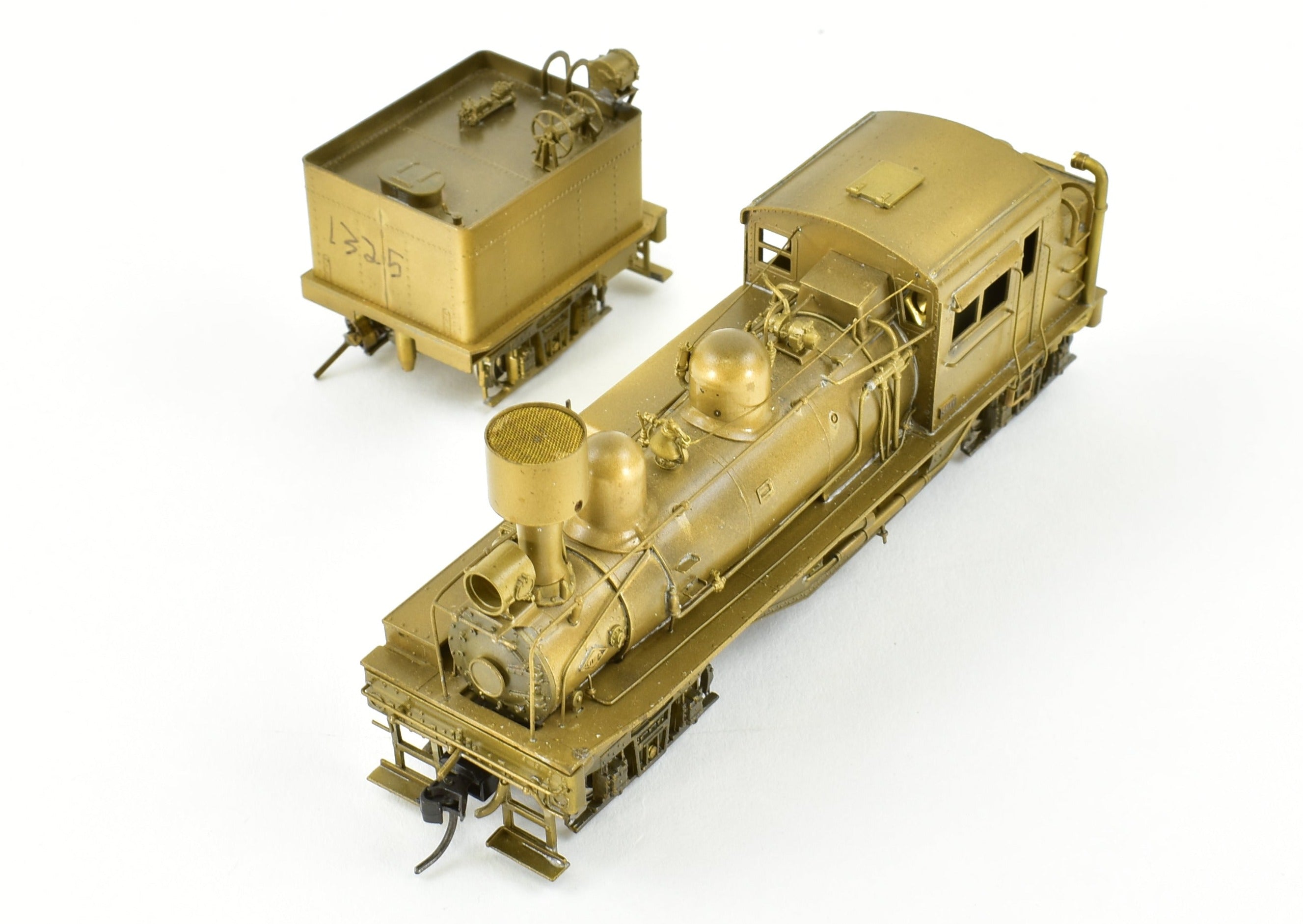 HO Scale Brass PFM - United Brand 3-Truck Pacific Coast Shay Geared Locomotive Model for Logging Roads