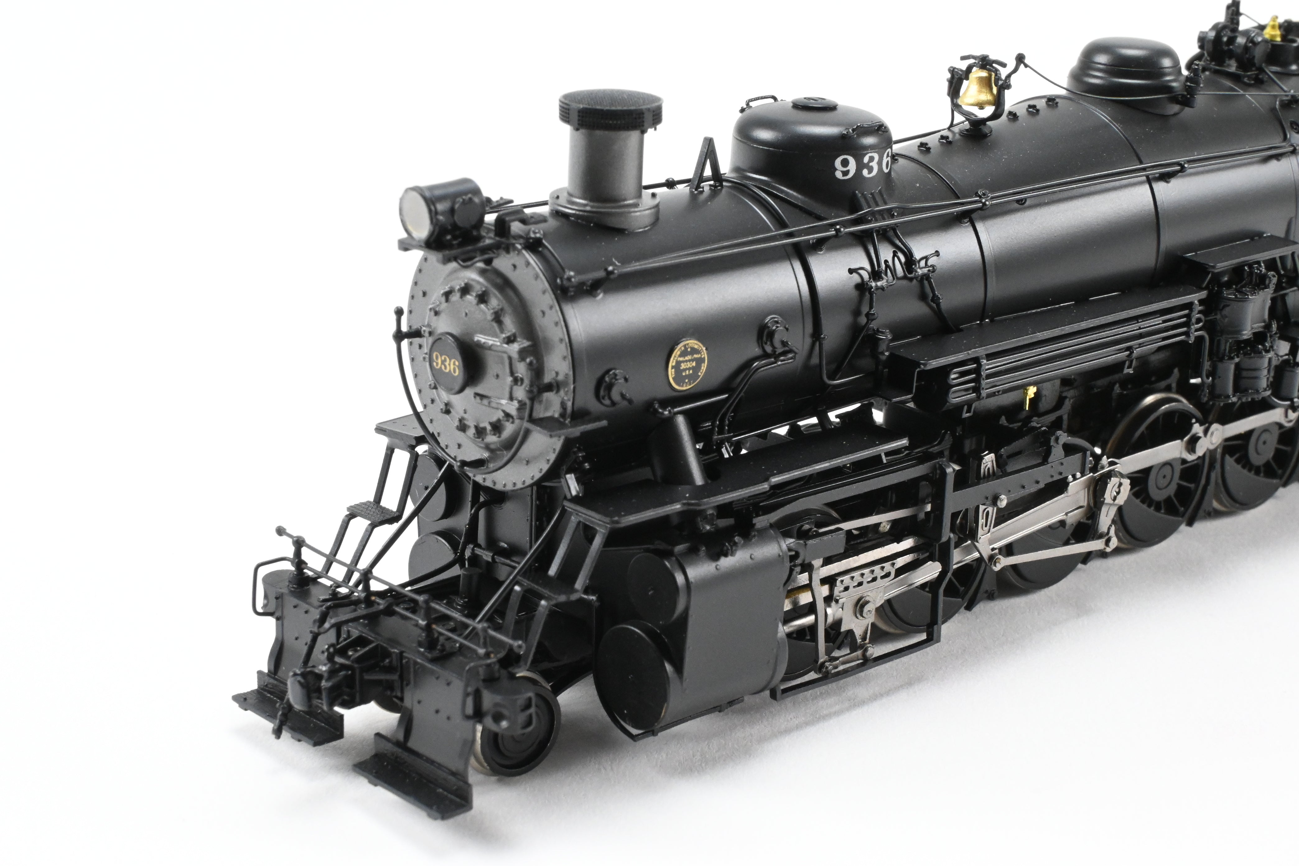 HO Scale Brass Division Point ATSF - Santa Fe 2-10-2 Freight Passenger Locomotive #936 with 8500 Gallon Coal Tender Model