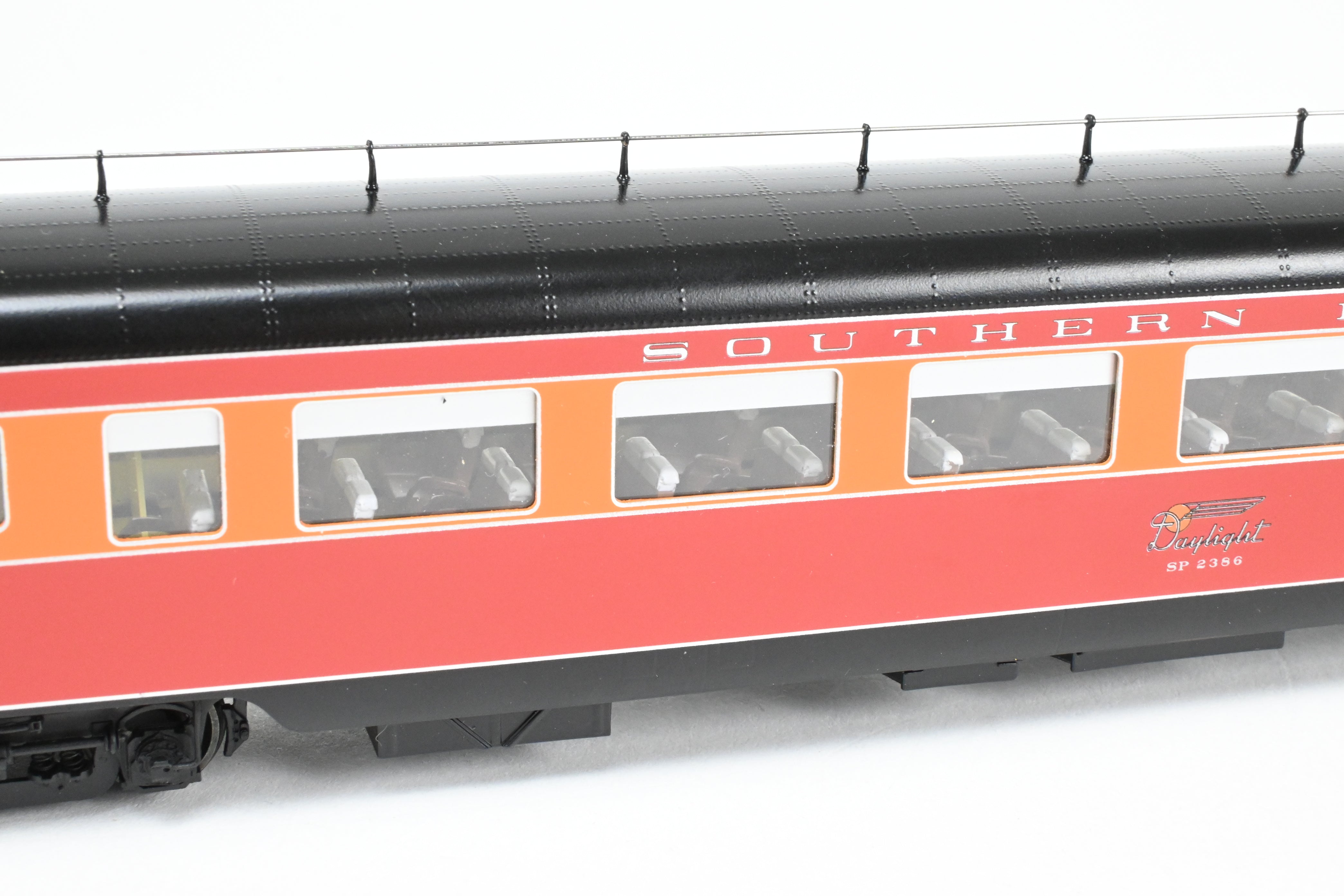 HO Scale Brass Passenger Car Set - Challenger Imports SP - Southern Pacific 1949 Shasta Daylight 2 - Pack B Add - On Set Freight Passenger Cars