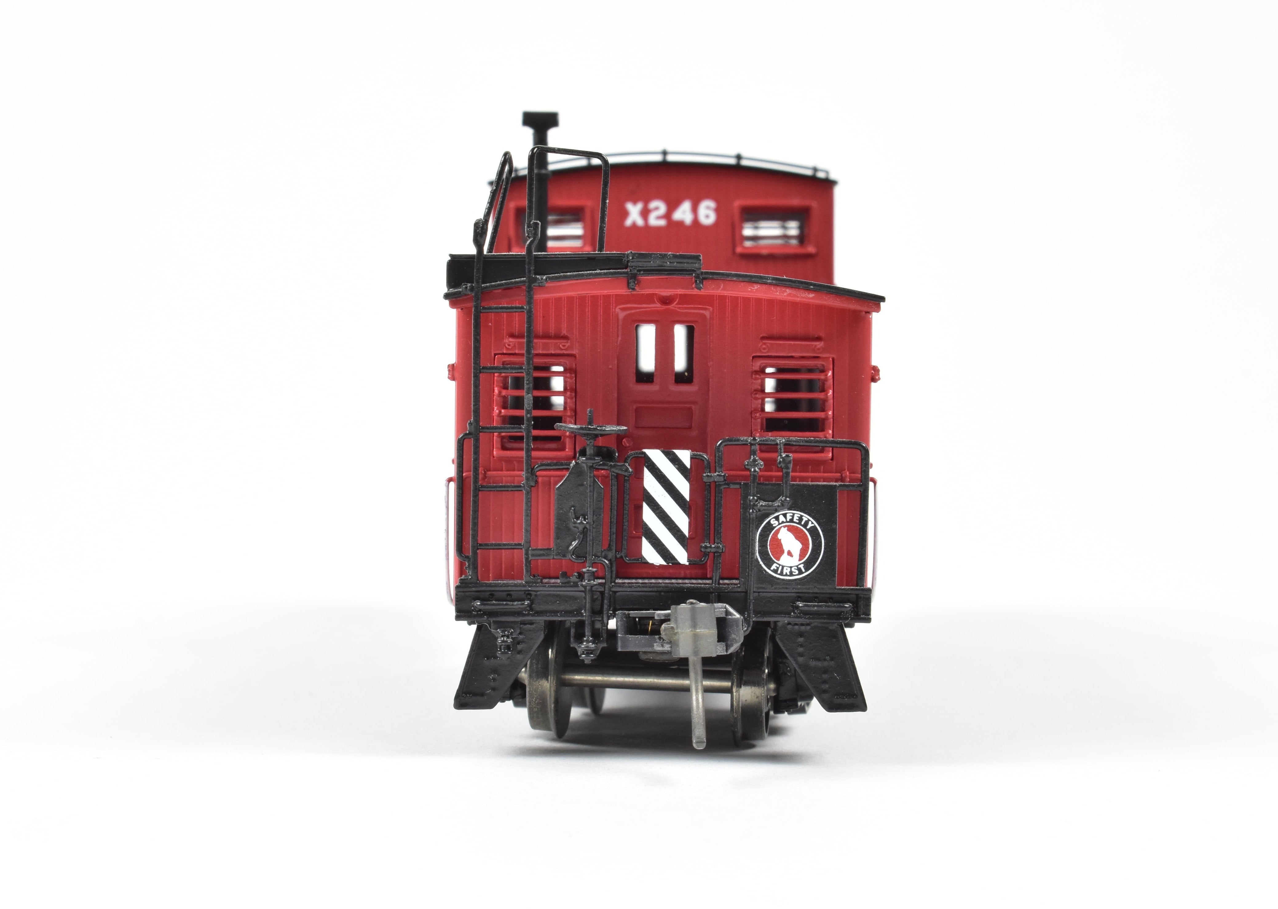 HO Brass OMI Overland Models' Great Northern 30' Lighted Wood Sided Caboose #X246