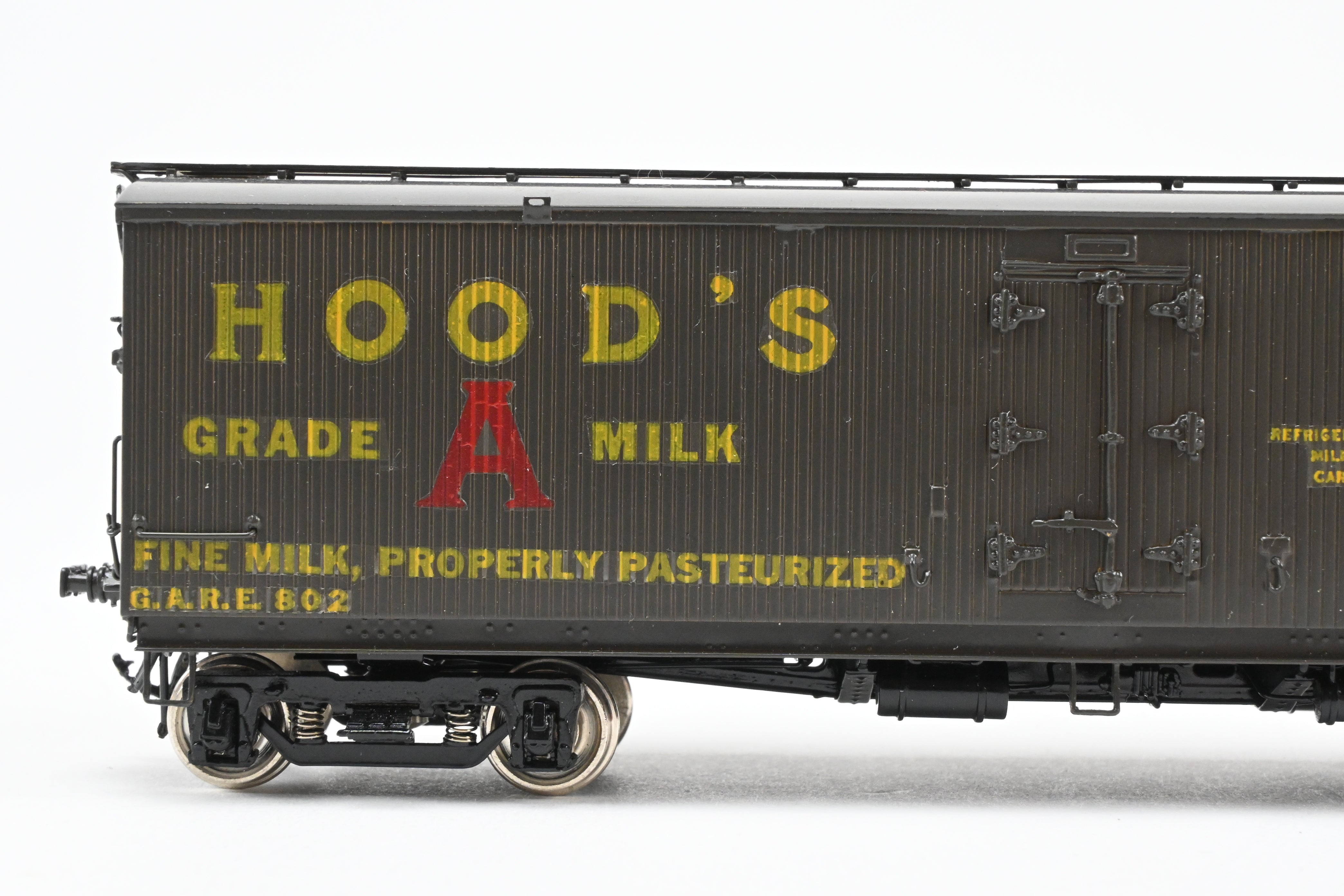 HO Brass Precision Scale Co. 41' Pfaudler Wood Sheath Milk Tank Car Hoods FP No. 802